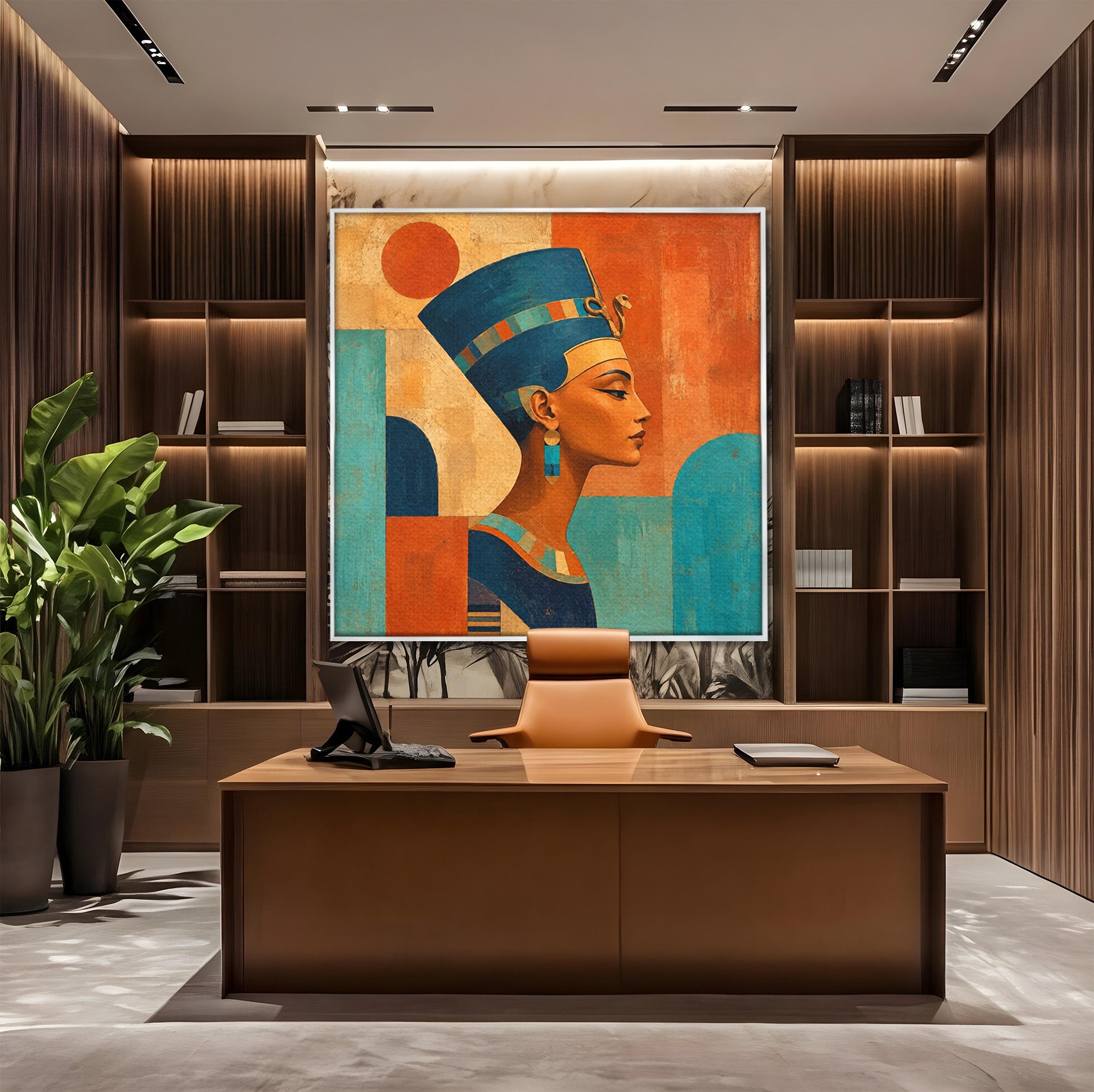 Tablou Canvas Premium LuxCanva® T1052, Frumusetea Nilului, Egipt, Portret, Antichitate, Eleganta, Living, Culori Vibrante