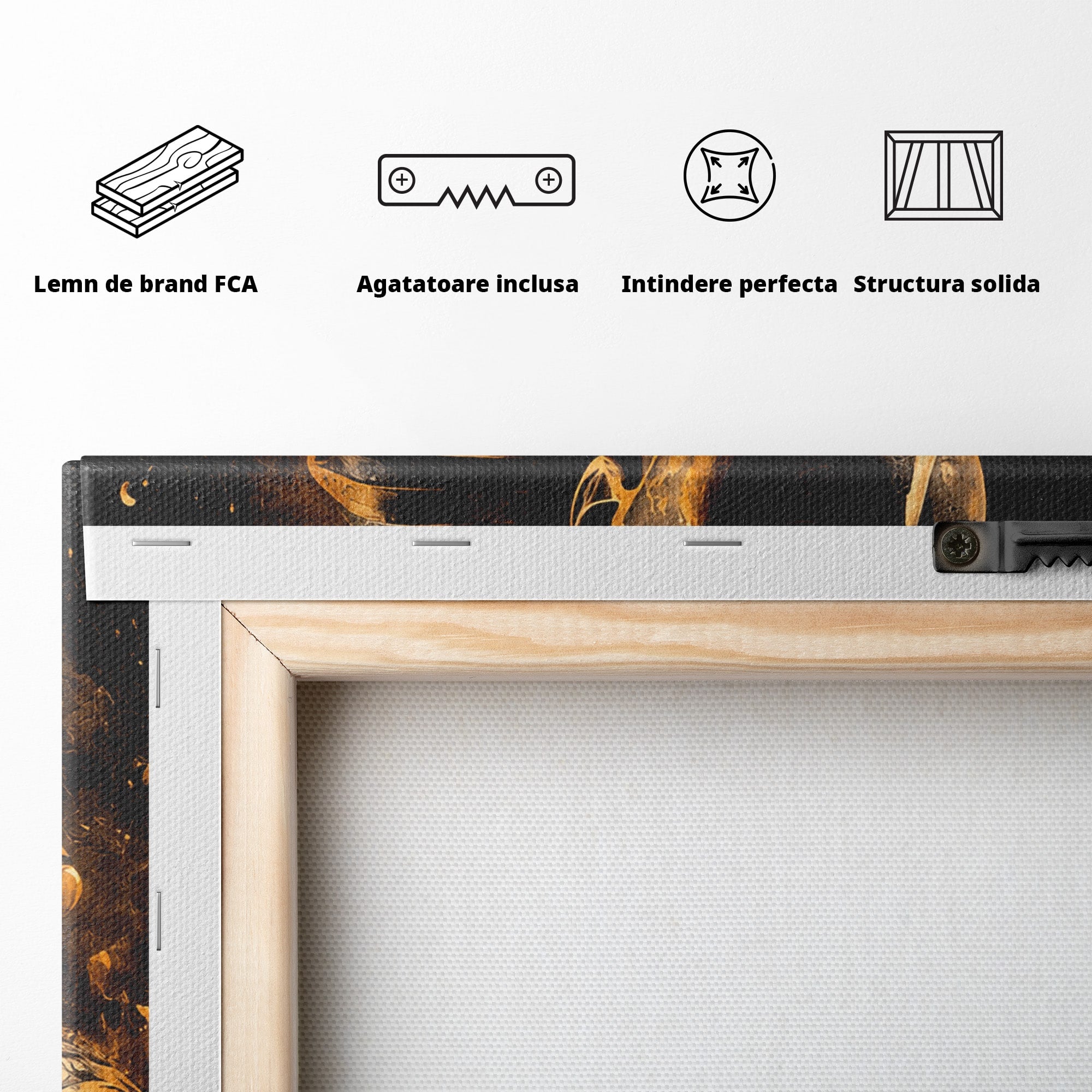 Tablou Canvas Premium LuxCanva® T1056, Faraonul Misterios, Faraon, Egipt, Antichitate, Mister, Birou, Culori Vibrante