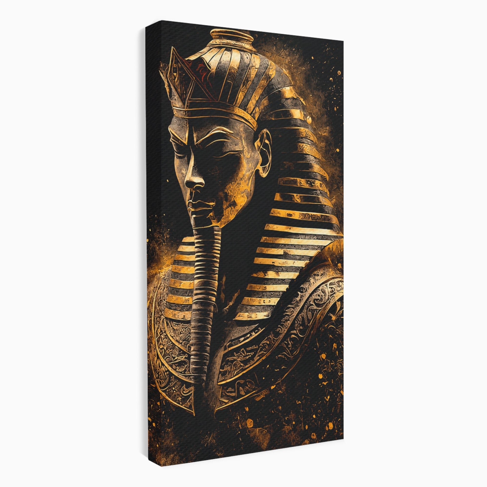Tablou Canvas Premium LuxCanva® T1056, Faraonul Misterios, Faraon, Egipt, Antichitate, Mister, Birou, Culori Vibrante