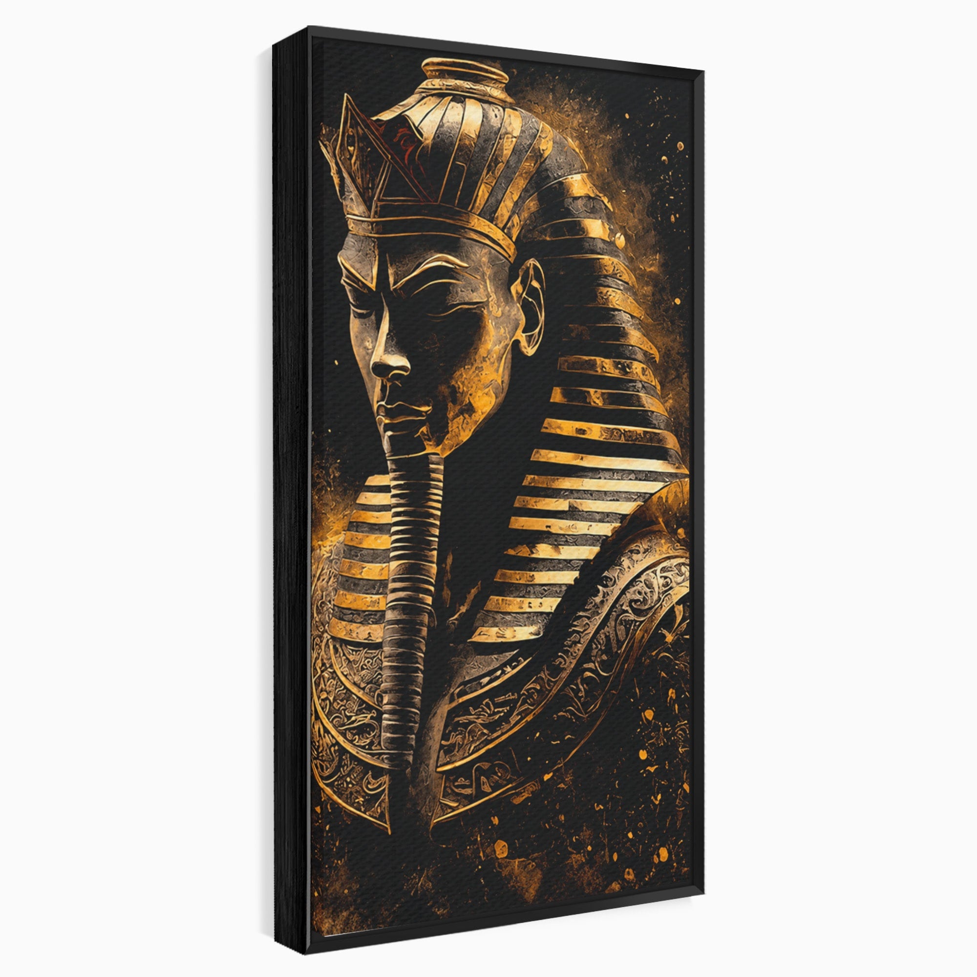 Tablou Canvas Premium LuxCanva® T1056, Faraonul Misterios, Faraon, Egipt, Antichitate, Mister, Birou, Culori Vibrante