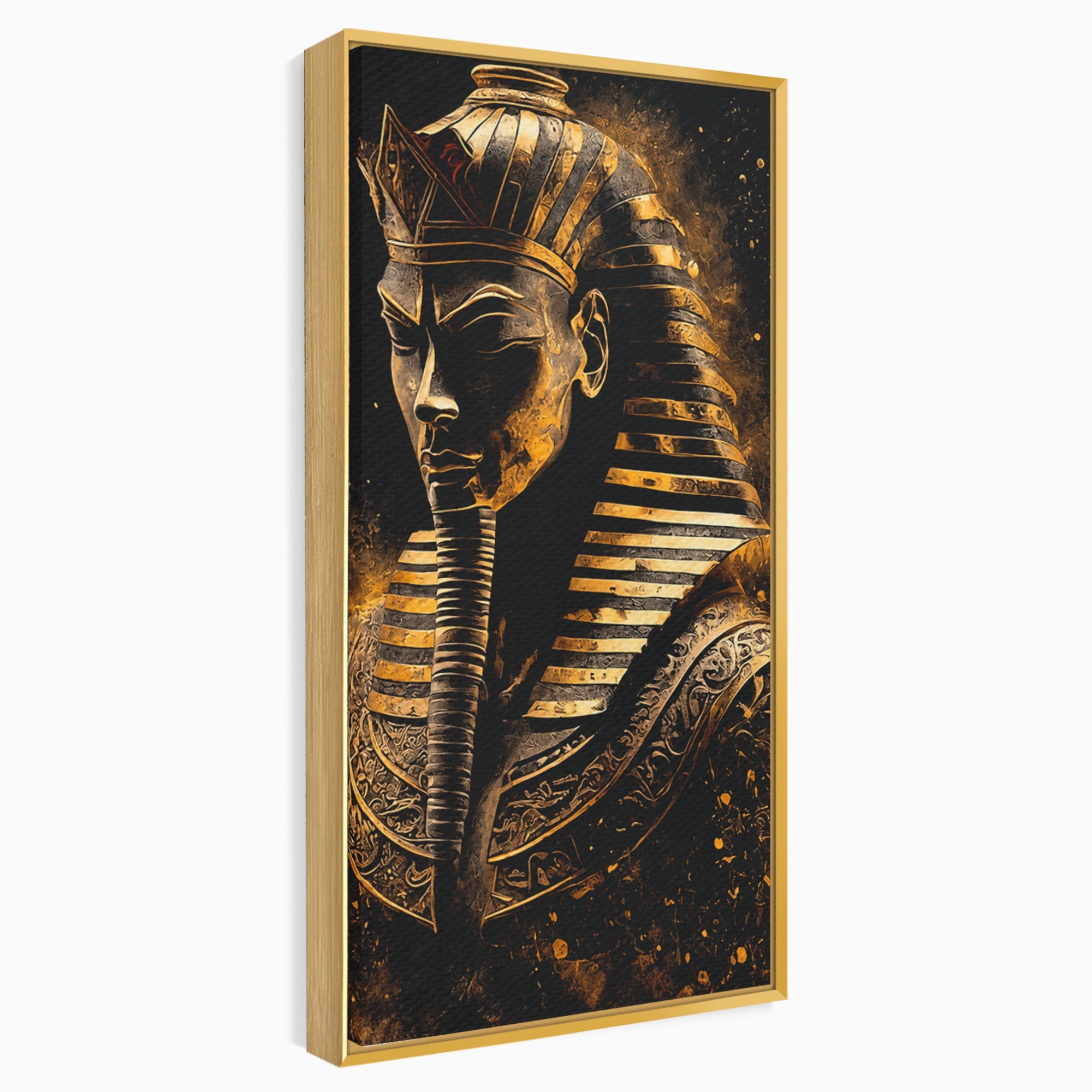 Tablou Canvas Premium LuxCanva® T1056, Faraonul Misterios, Faraon, Egipt, Antichitate, Mister, Birou, Culori Vibrante