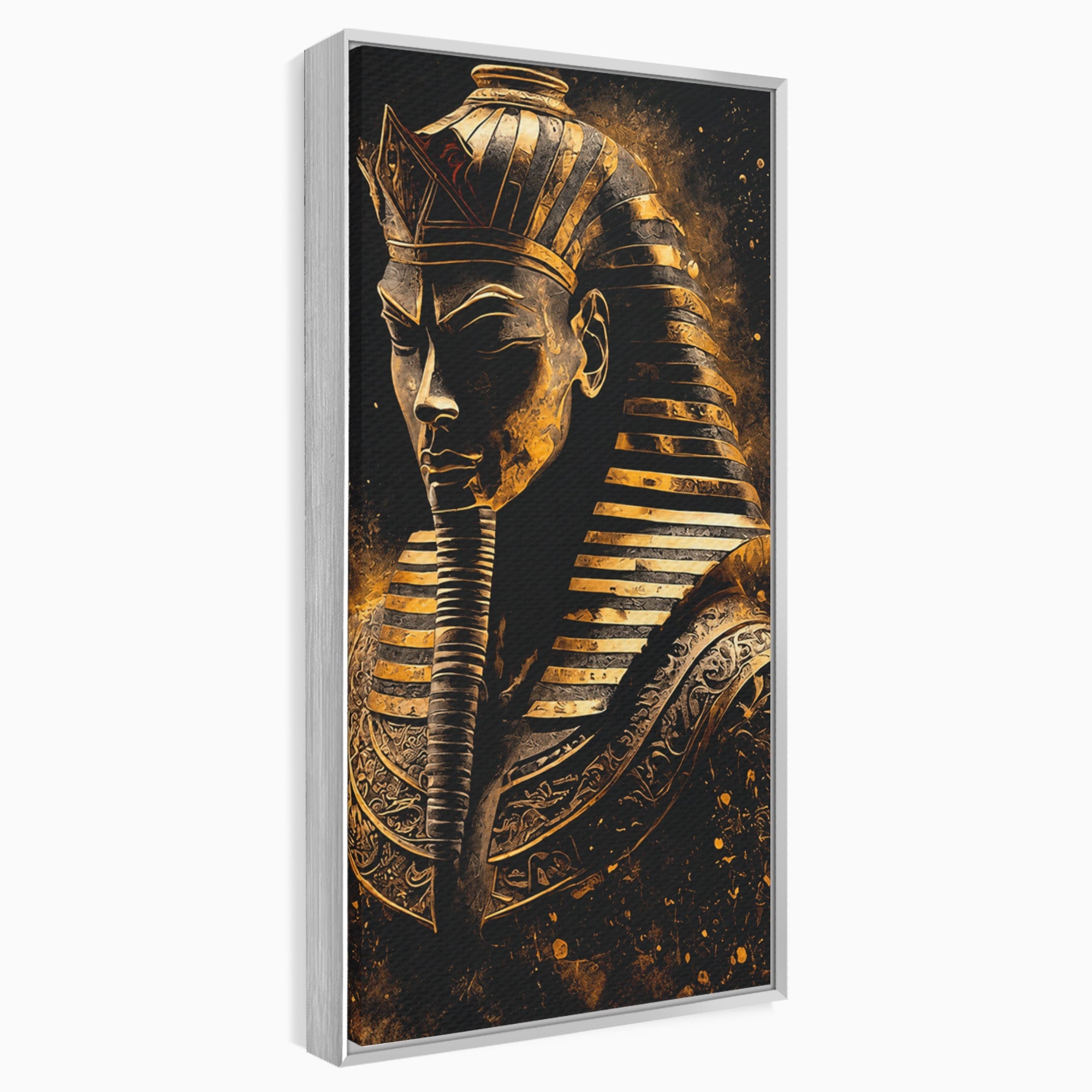 Tablou Canvas Premium LuxCanva® T1056, Faraonul Misterios, Faraon, Egipt, Antichitate, Mister, Birou, Culori Vibrante