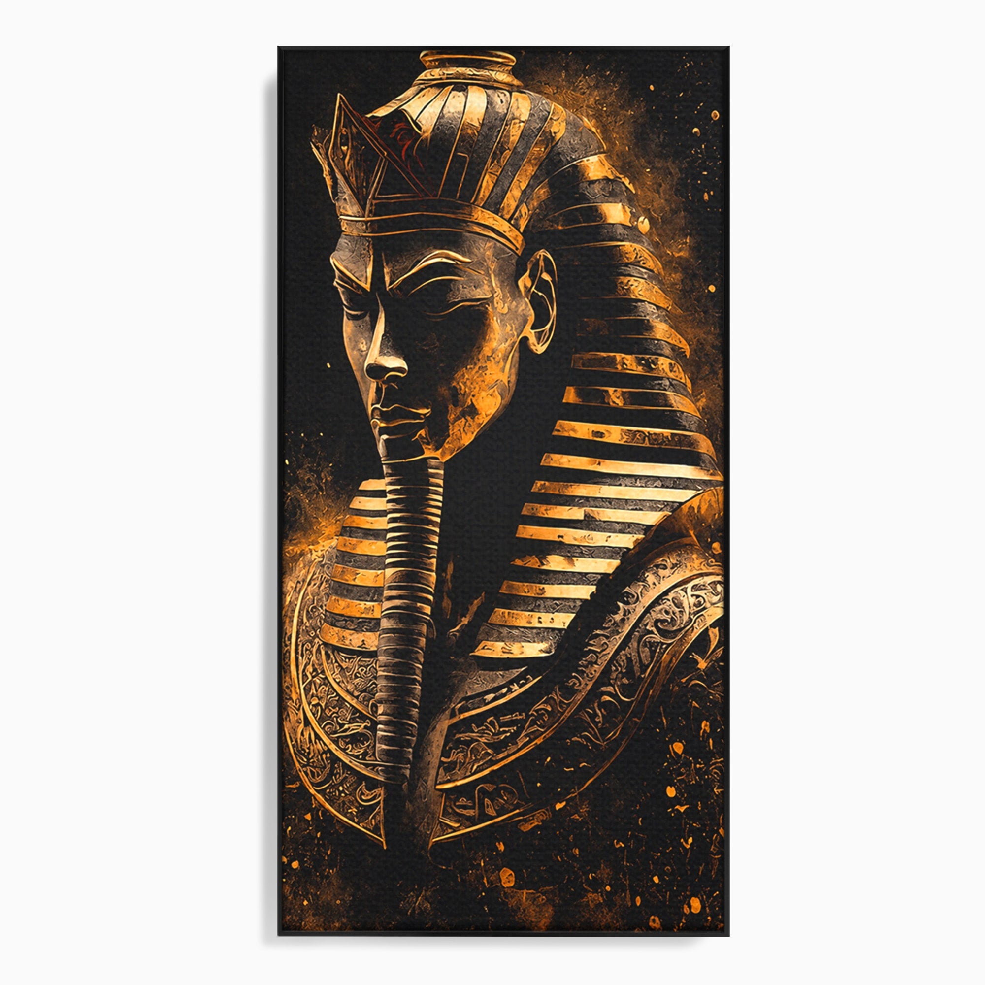 Tablou Canvas Premium LuxCanva® T1056, Faraonul Misterios, Faraon, Egipt, Antichitate, Mister, Birou, Culori Vibrante