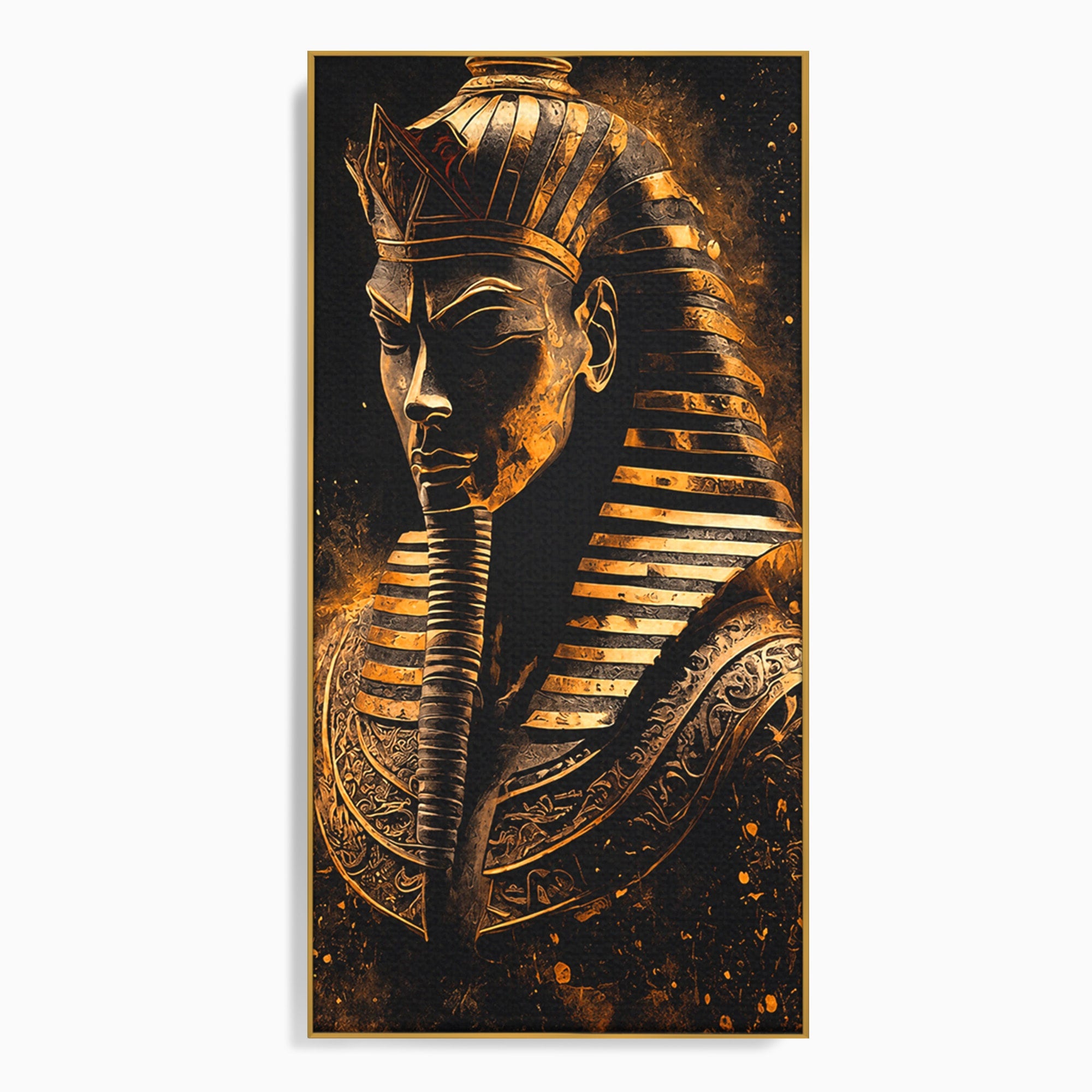 Tablou Canvas Premium LuxCanva® T1056, Faraonul Misterios, Faraon, Egipt, Antichitate, Mister, Birou, Culori Vibrante