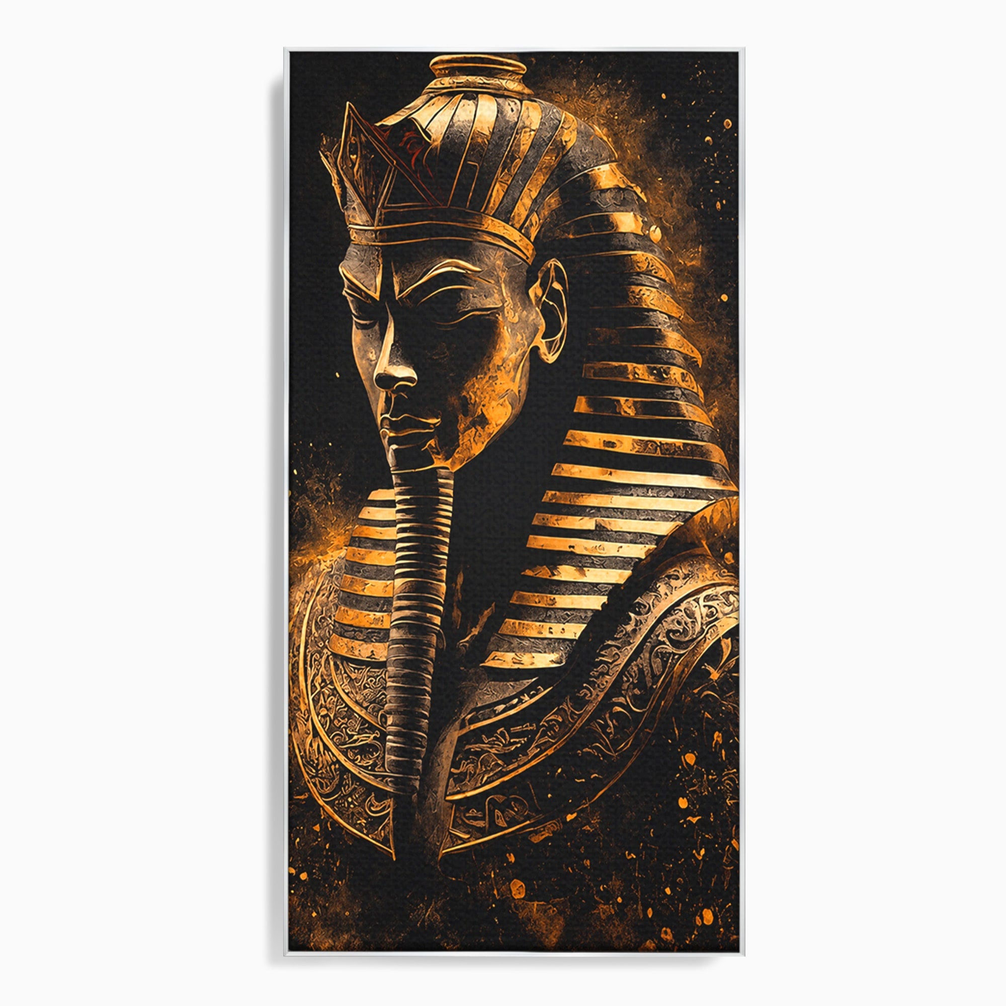 Tablou Canvas Premium LuxCanva® T1056, Faraonul Misterios, Faraon, Egipt, Antichitate, Mister, Birou, Culori Vibrante