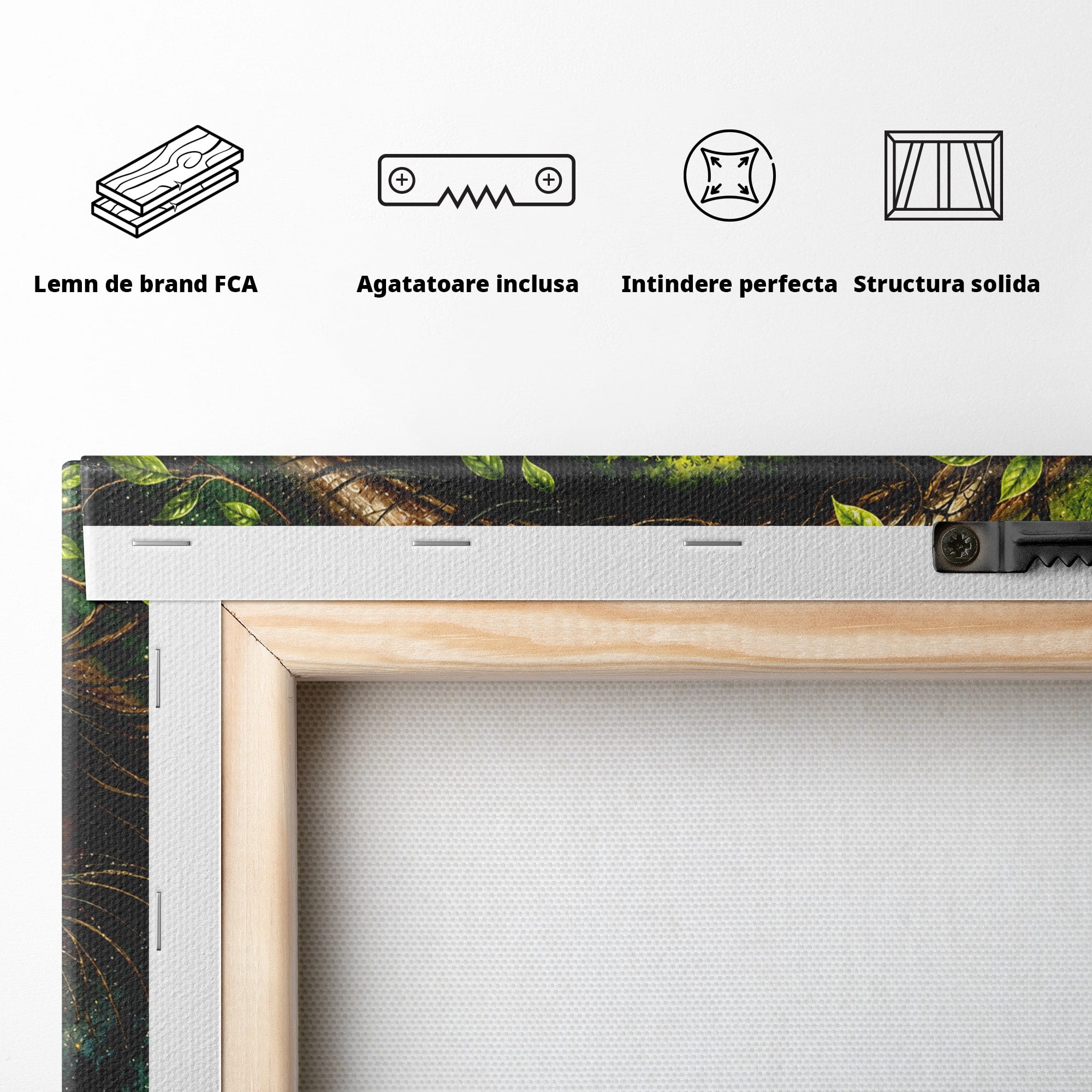 Tablou Canvas Premium LuxCanva® U1000, Ochiul Naturii, Ochi, Copac, Natura, Mistic, Living, Culori Vibrante