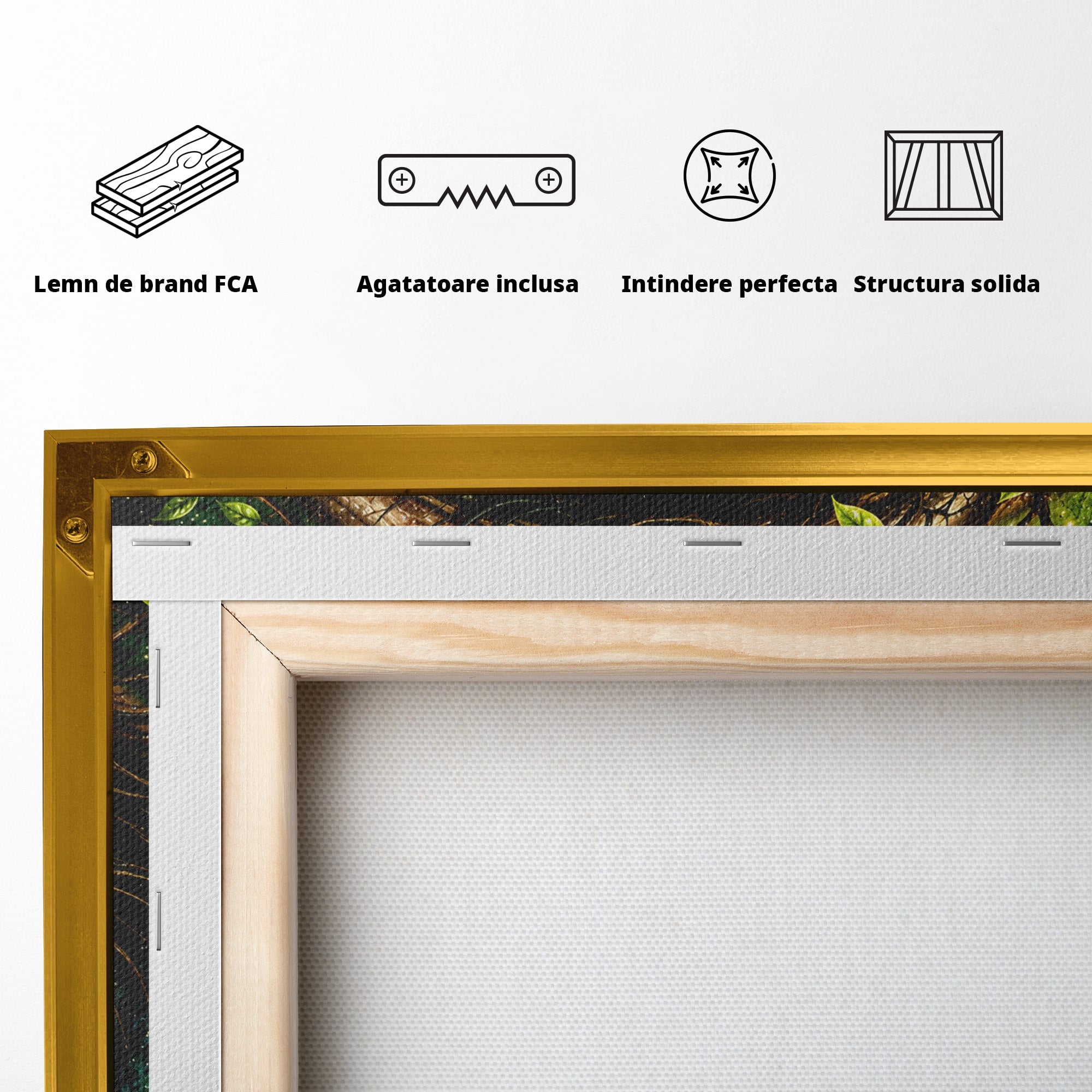 Tablou Canvas Premium LuxCanva® U1000, Ochiul Naturii, Ochi, Copac, Natura, Mistic, Living, Culori Vibrante