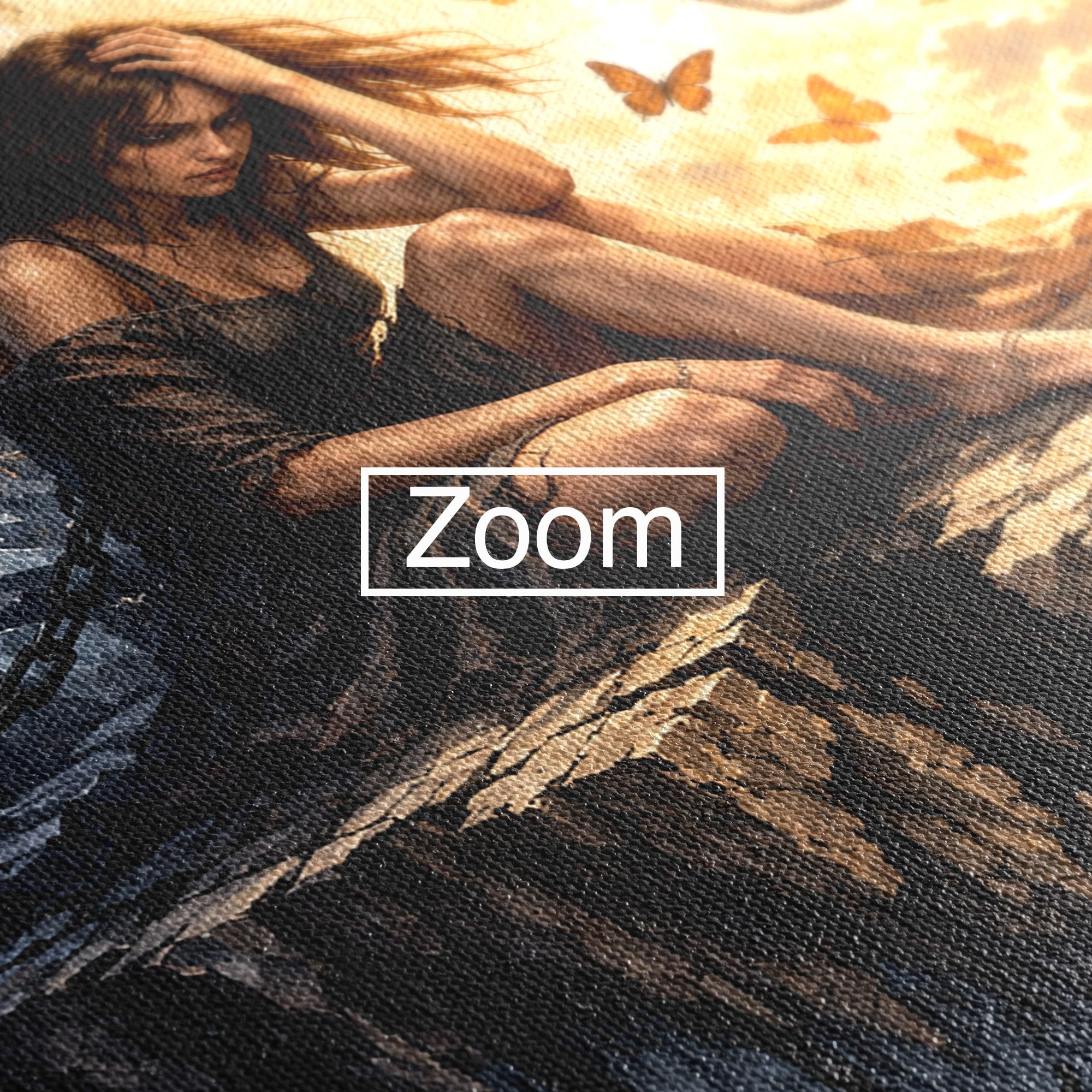 Tablou Canvas Premium LuxCanva® U1003, Reflectii Interioare, Reflectie, Fantezie, Emotii, Inger, Living, Culori Vibrante