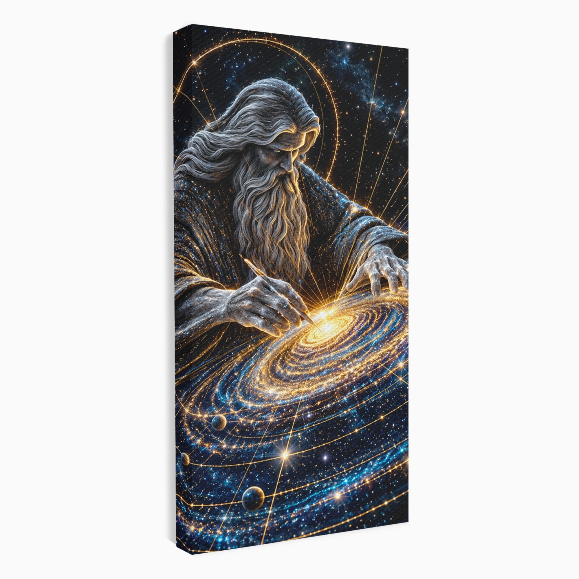 Tablou Canvas Premium LuxCanva® U1004, Creatorul Universului, Univers, Creator, Spatiu, Misticism, Living, Culori Vibrante
