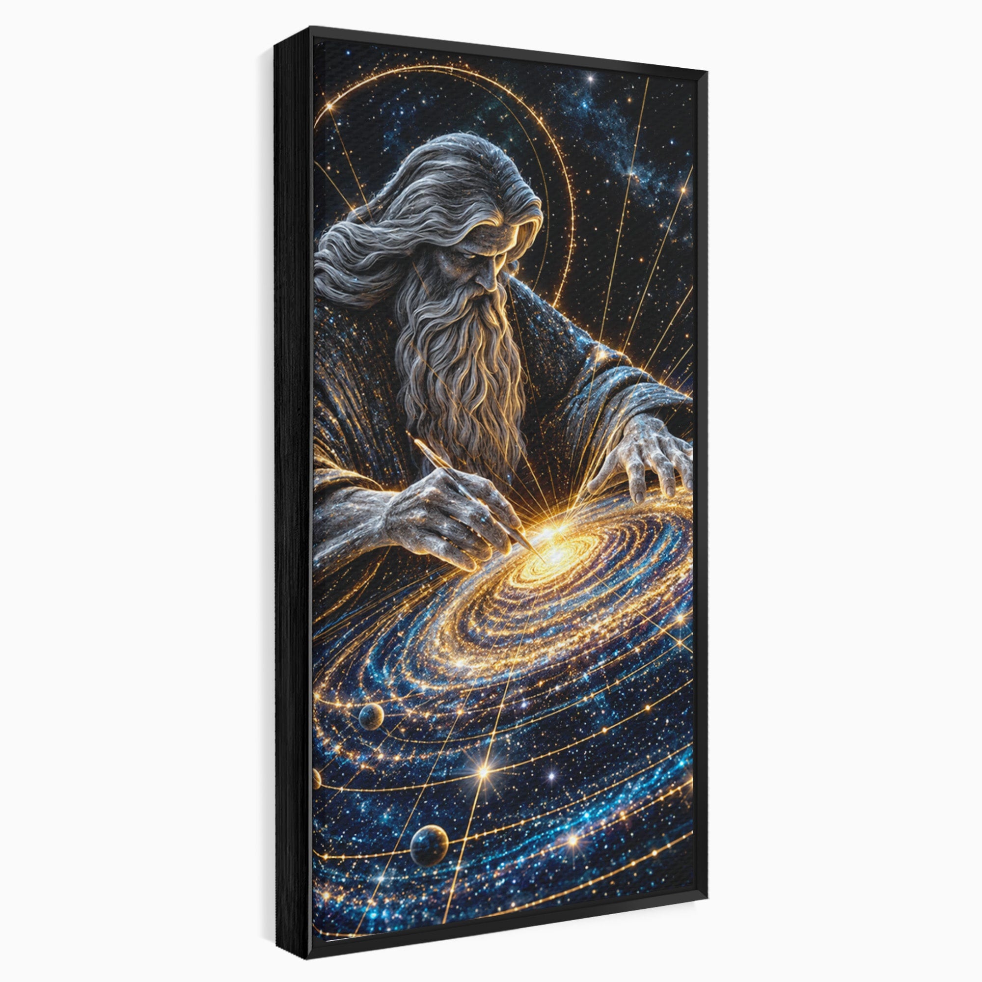 Tablou Canvas Premium LuxCanva® U1004, Creatorul Universului, Univers, Creator, Spatiu, Misticism, Living, Culori Vibrante