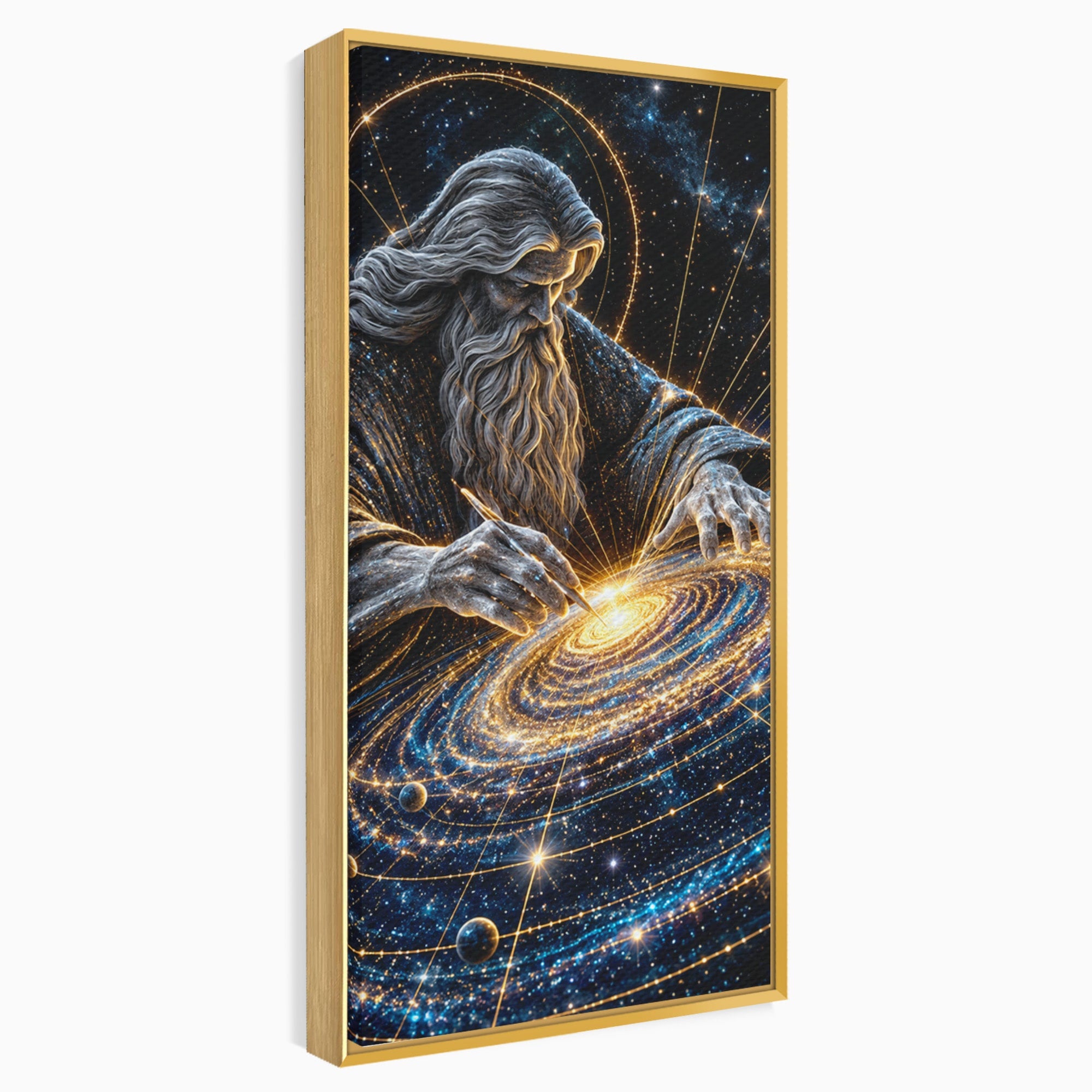 Tablou Canvas Premium LuxCanva® U1004, Creatorul Universului, Univers, Creator, Spatiu, Misticism, Living, Culori Vibrante