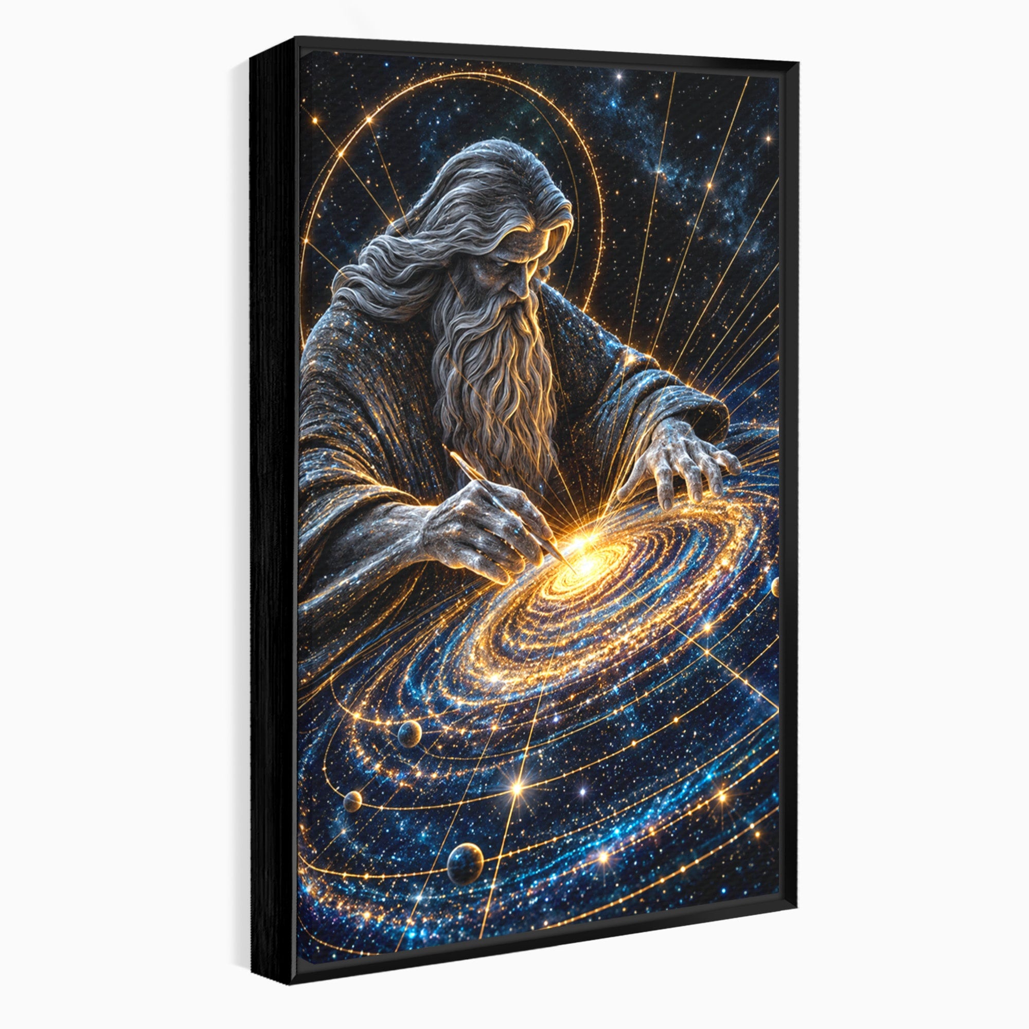 Tablou Canvas Premium LuxCanva® U1004, Creatorul Universului, Univers, Creator, Spatiu, Misticism, Living, Culori Vibrante