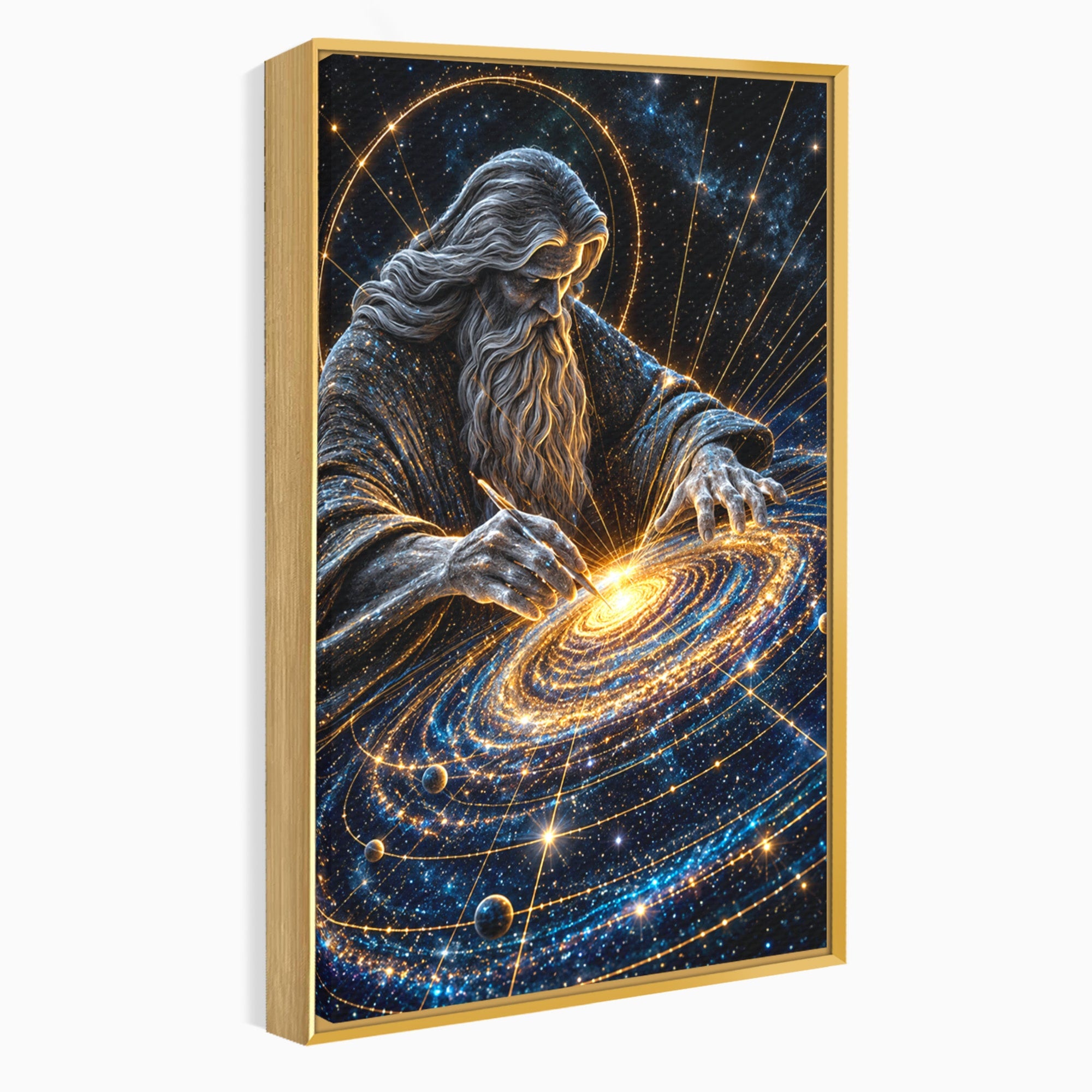 Tablou Canvas Premium LuxCanva® U1004, Creatorul Universului, Univers, Creator, Spatiu, Misticism, Living, Culori Vibrante