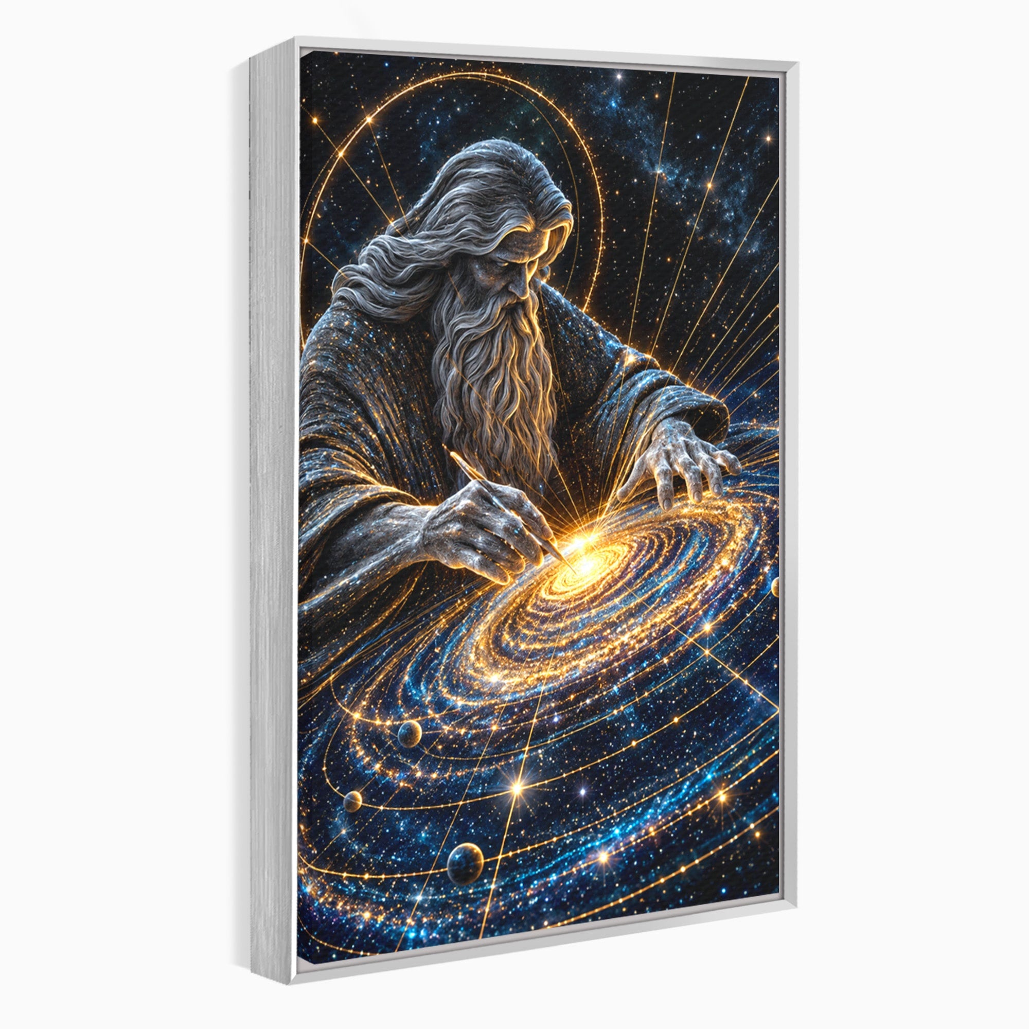 Tablou Canvas Premium LuxCanva® U1004, Creatorul Universului, Univers, Creator, Spatiu, Misticism, Living, Culori Vibrante