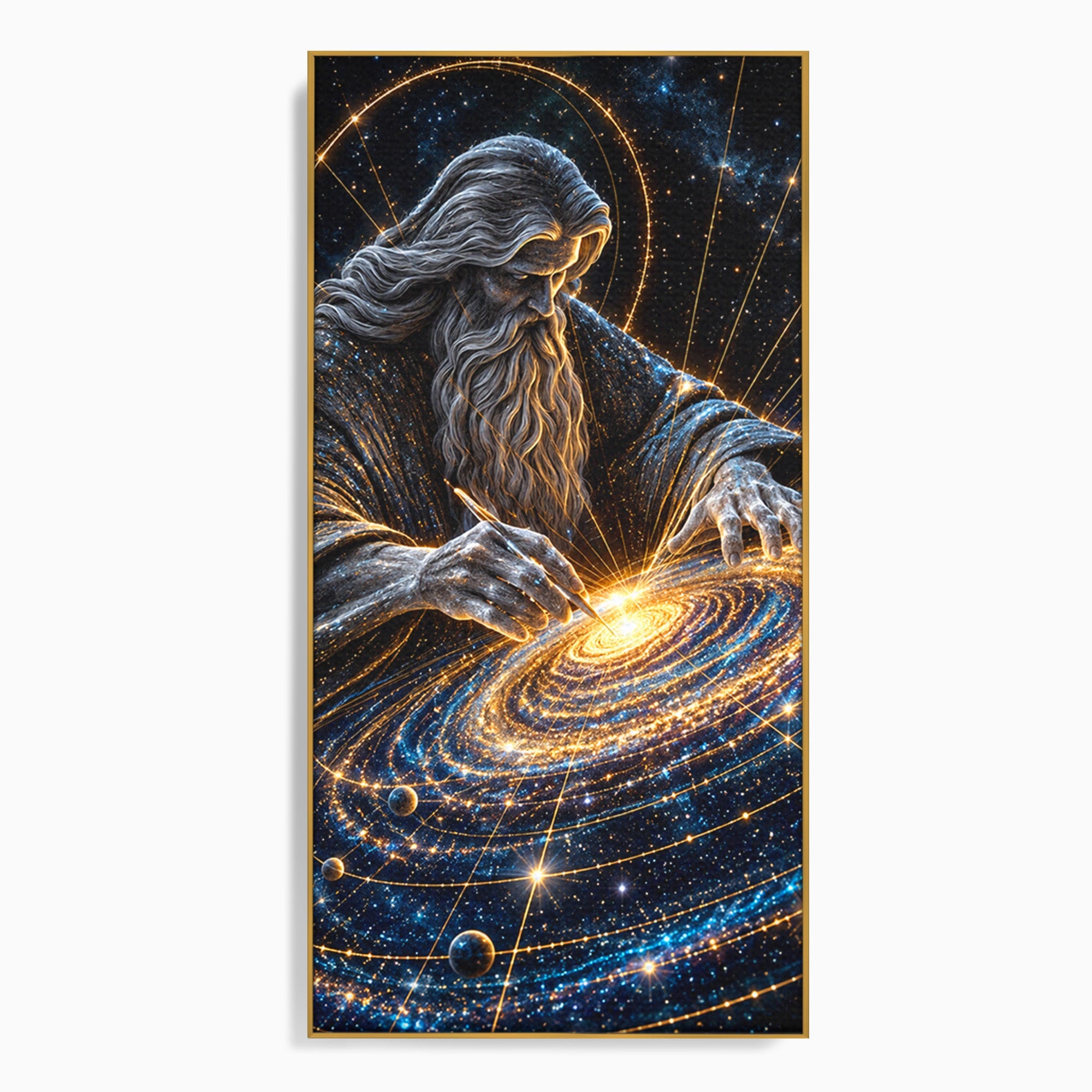 Tablou Canvas Premium LuxCanva® U1004, Creatorul Universului, Univers, Creator, Spatiu, Misticism, Living, Culori Vibrante
