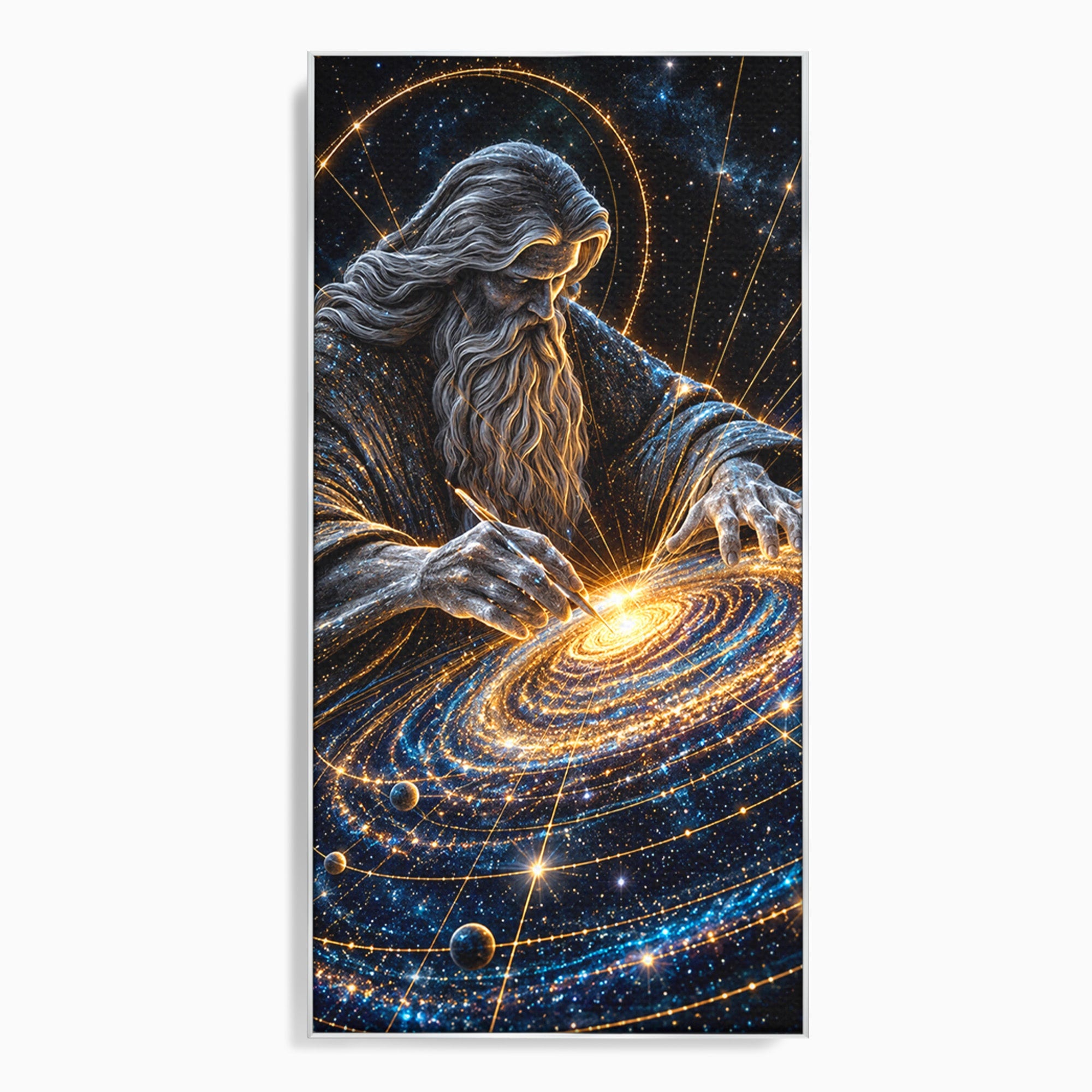 Tablou Canvas Premium LuxCanva® U1004, Creatorul Universului, Univers, Creator, Spatiu, Misticism, Living, Culori Vibrante