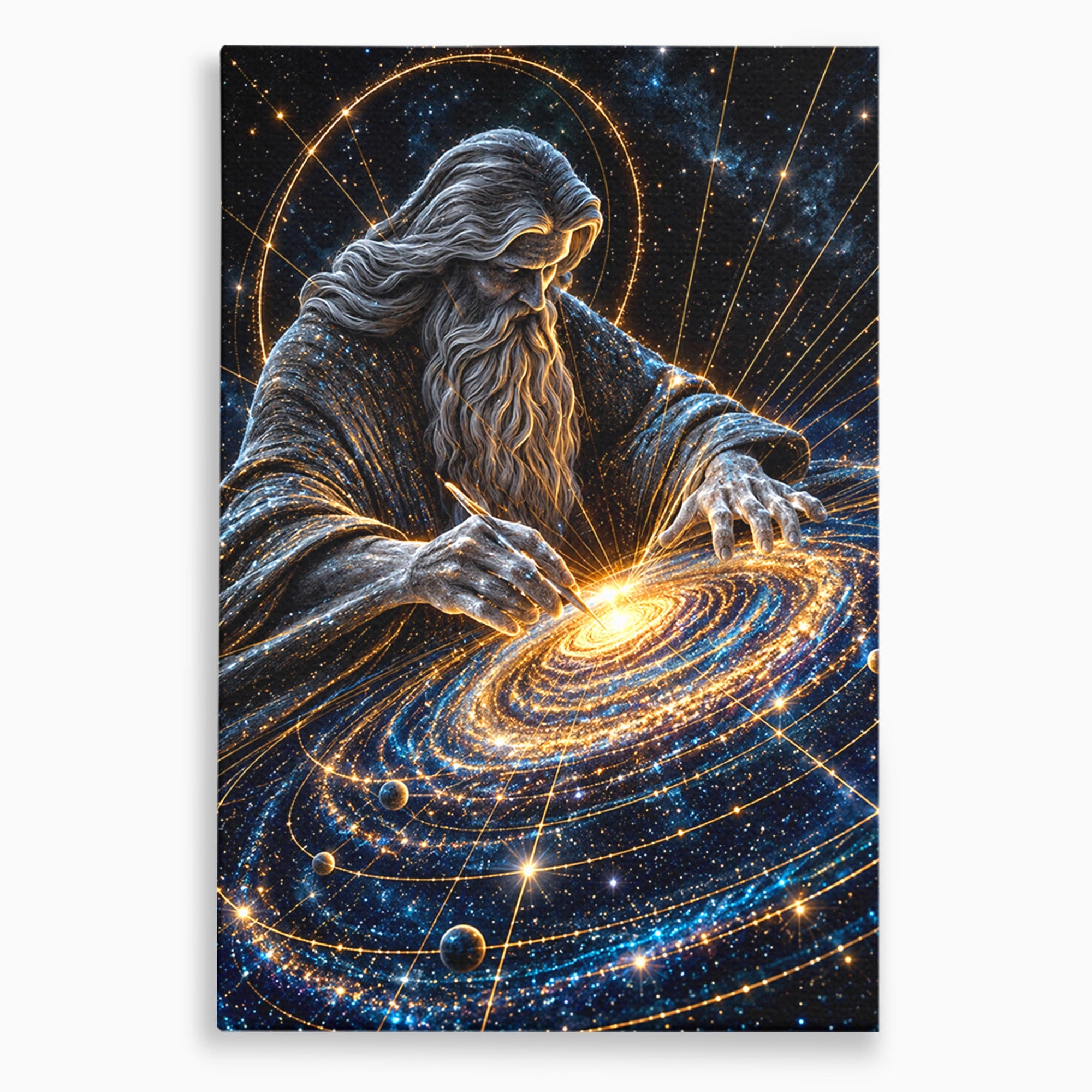 Tablou Canvas Premium LuxCanva® U1004, Creatorul Universului, Univers, Creator, Spatiu, Misticism, Living, Culori Vibrante