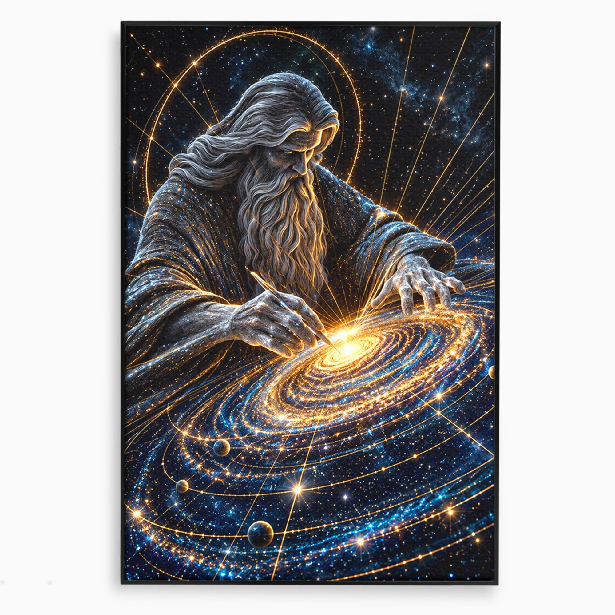 Tablou Canvas Premium LuxCanva® U1004, Creatorul Universului, Univers, Creator, Spatiu, Misticism, Living, Culori Vibrante