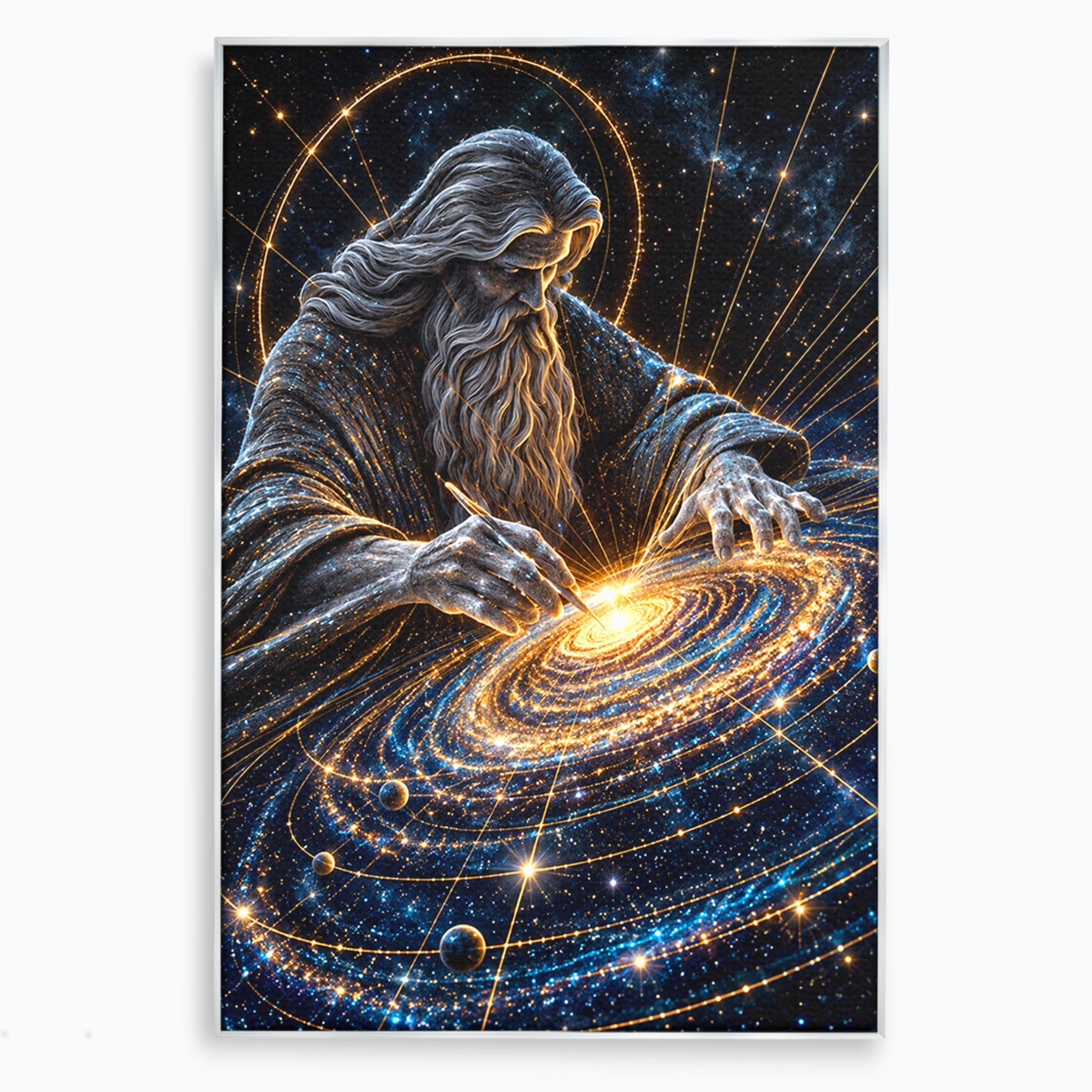Tablou Canvas Premium LuxCanva® U1004, Creatorul Universului, Univers, Creator, Spatiu, Misticism, Living, Culori Vibrante