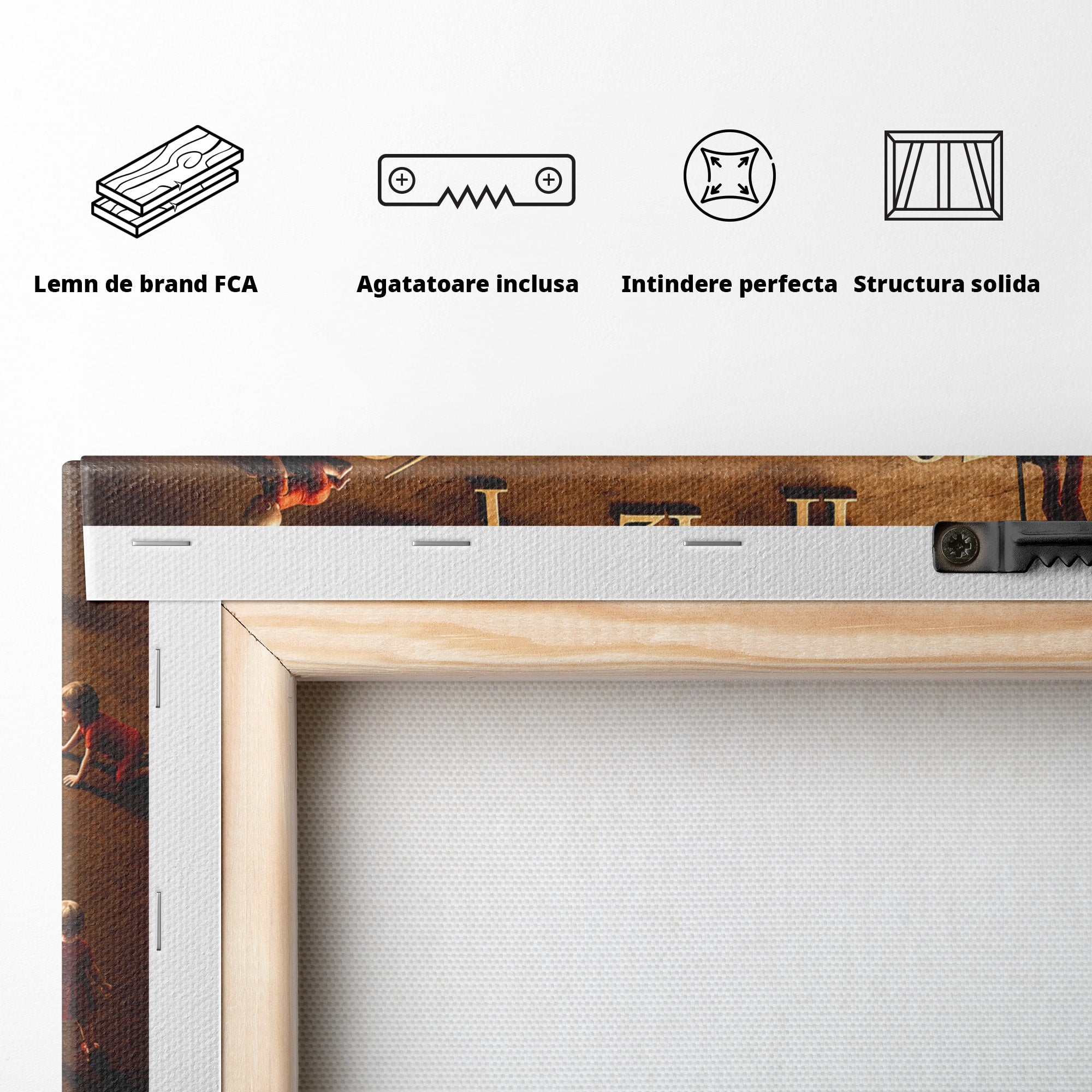 Tablou Canvas Premium LuxCanva® U1005, Ciclul Vietii, Viata, Ceas, Timp, Simbolism, Living, Culori Vibrante