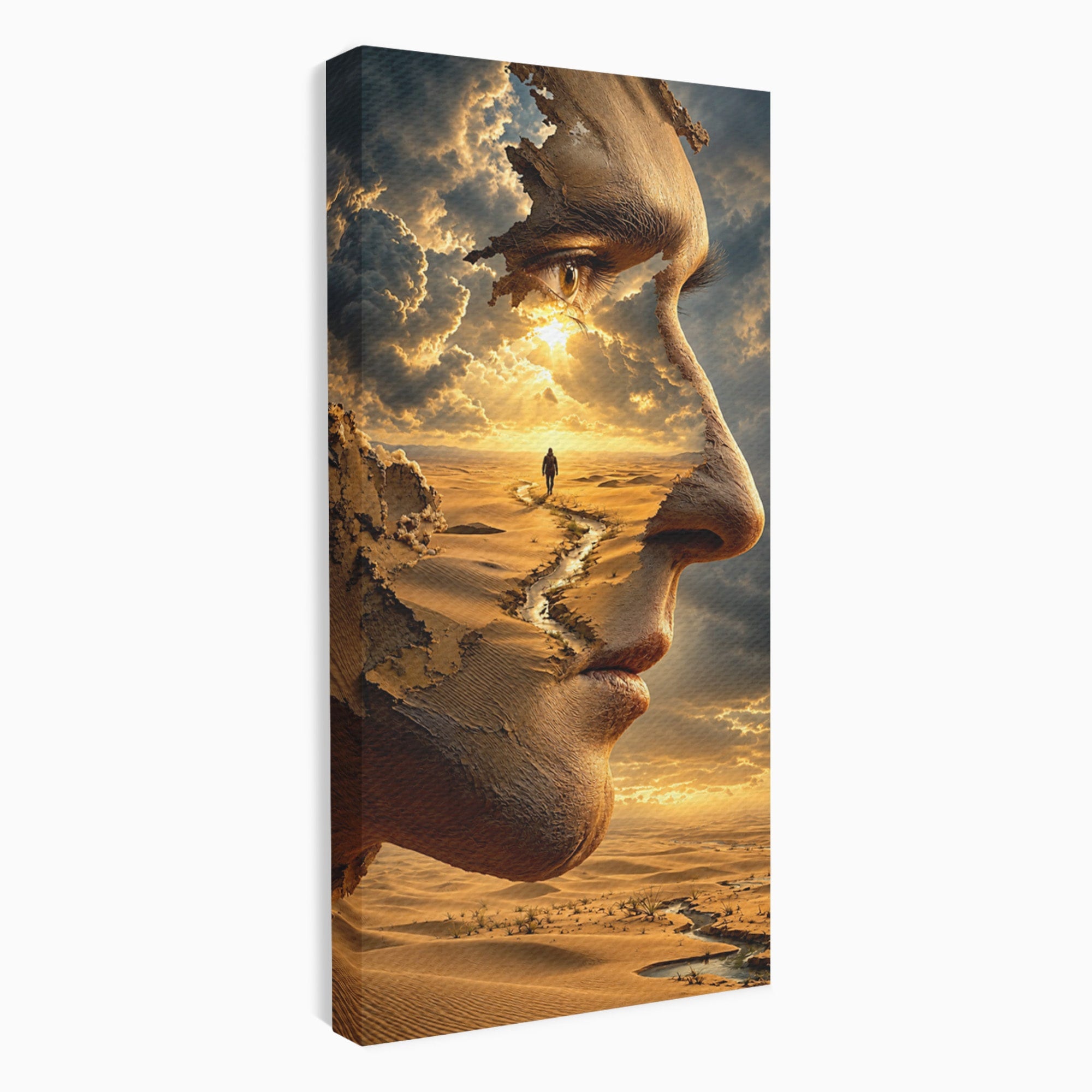 Tablou Canvas Premium LuxCanva® U1007, Chip In Desert, Chip, Desert, Apus, Living, Peisaj, Culori Vibrante