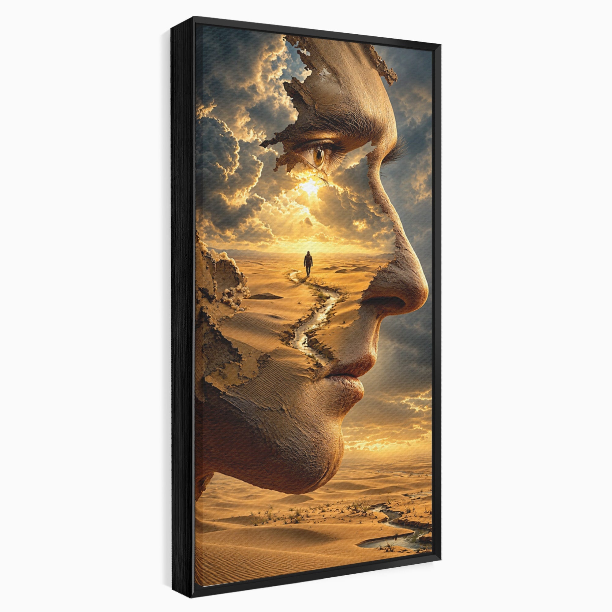 Tablou Canvas Premium LuxCanva® U1007, Chip In Desert, Chip, Desert, Apus, Living, Peisaj, Culori Vibrante
