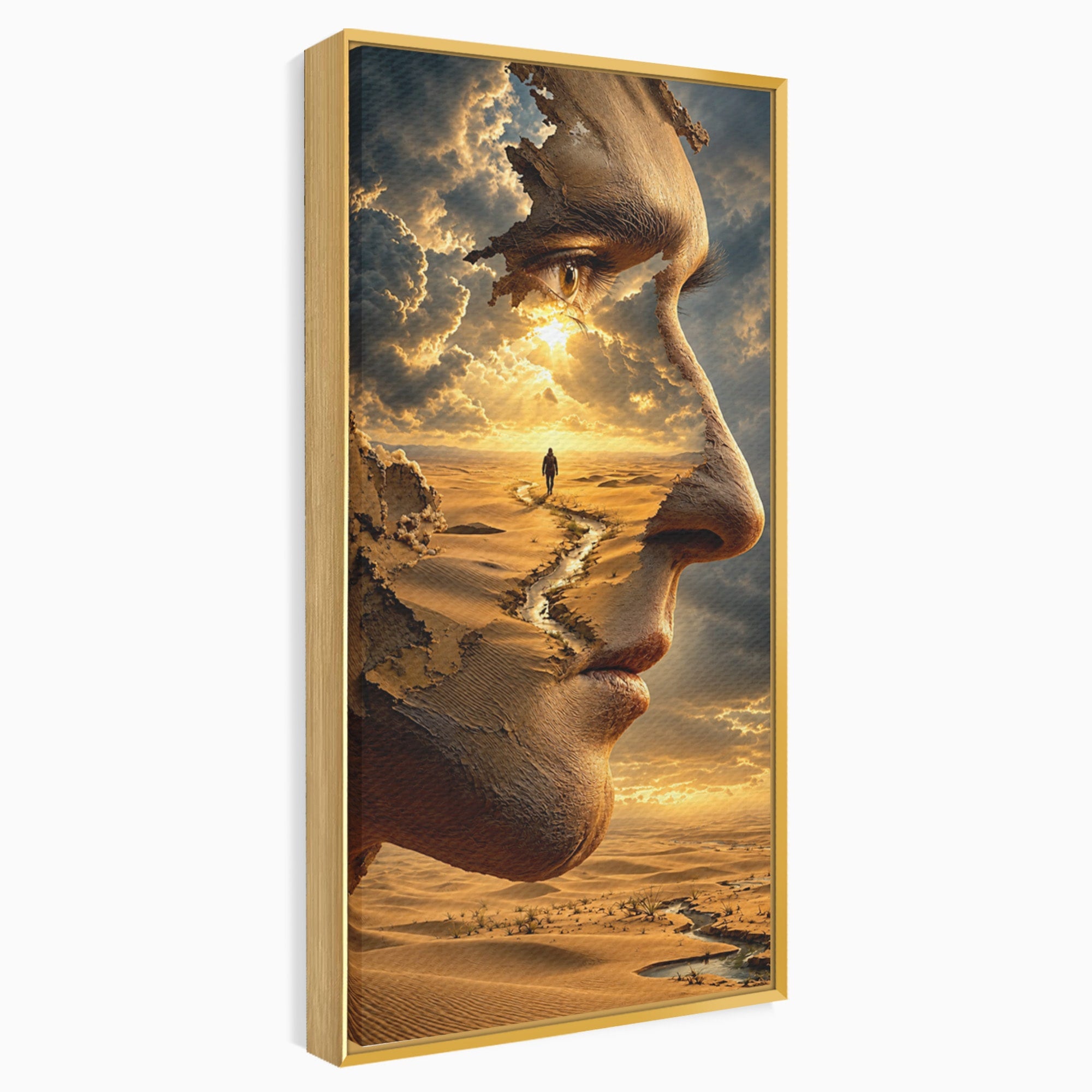 Tablou Canvas Premium LuxCanva® U1007, Chip In Desert, Chip, Desert, Apus, Living, Peisaj, Culori Vibrante