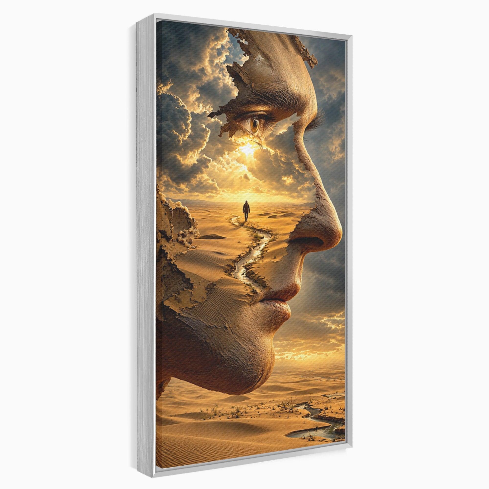 Tablou Canvas Premium LuxCanva® U1007, Chip In Desert, Chip, Desert, Apus, Living, Peisaj, Culori Vibrante