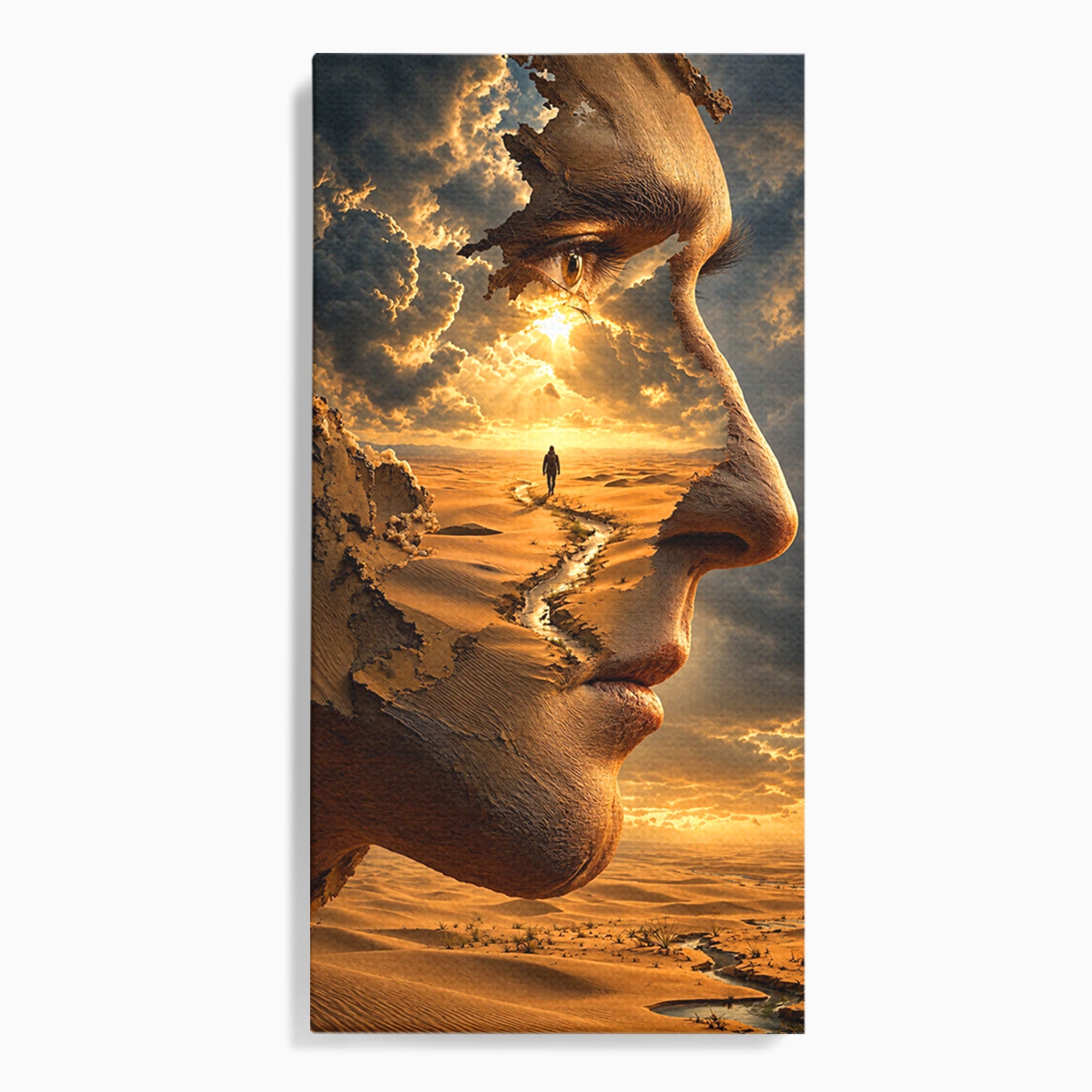 Tablou Canvas Premium LuxCanva® U1007, Chip In Desert, Chip, Desert, Apus, Living, Peisaj, Culori Vibrante