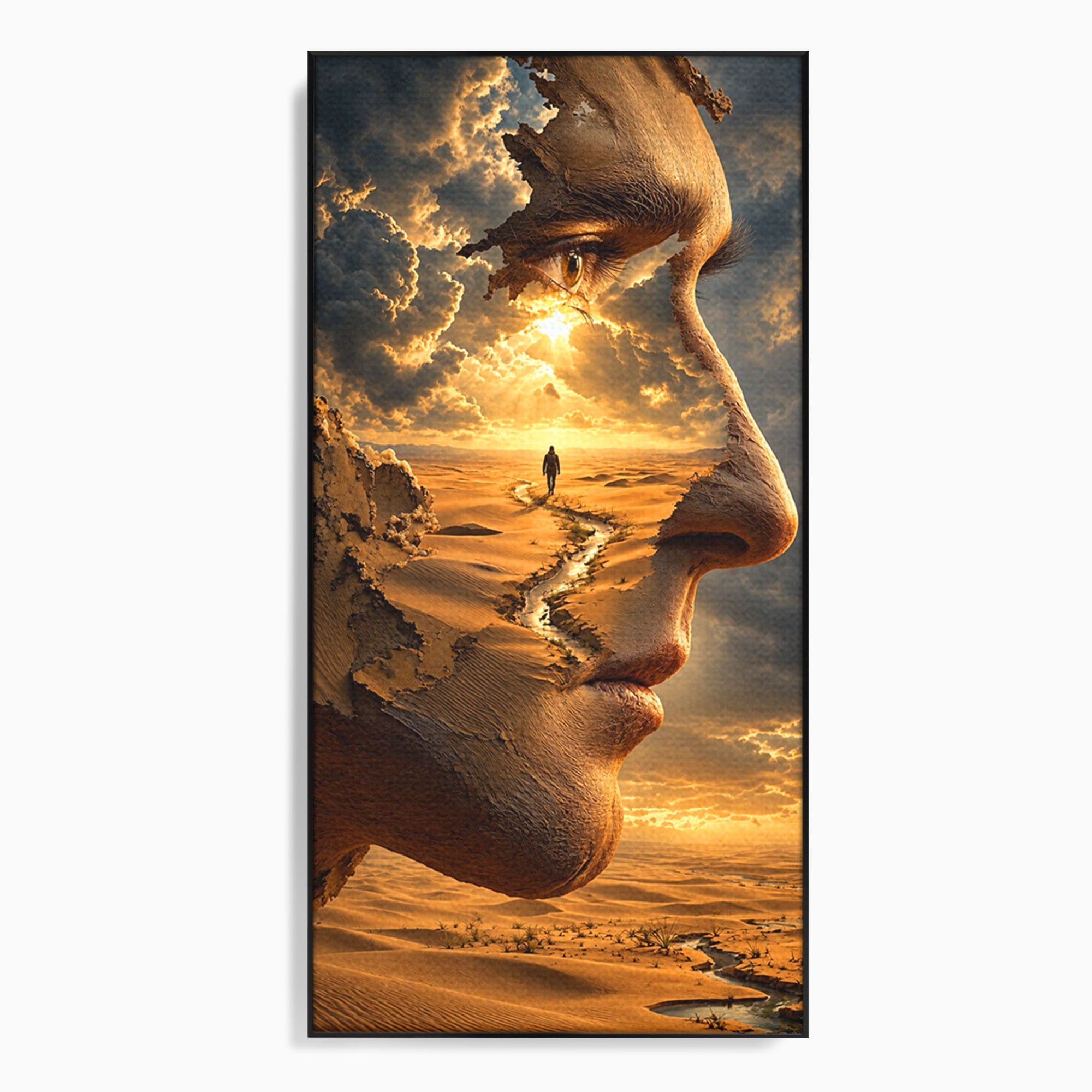 Tablou Canvas Premium LuxCanva® U1007, Chip In Desert, Chip, Desert, Apus, Living, Peisaj, Culori Vibrante
