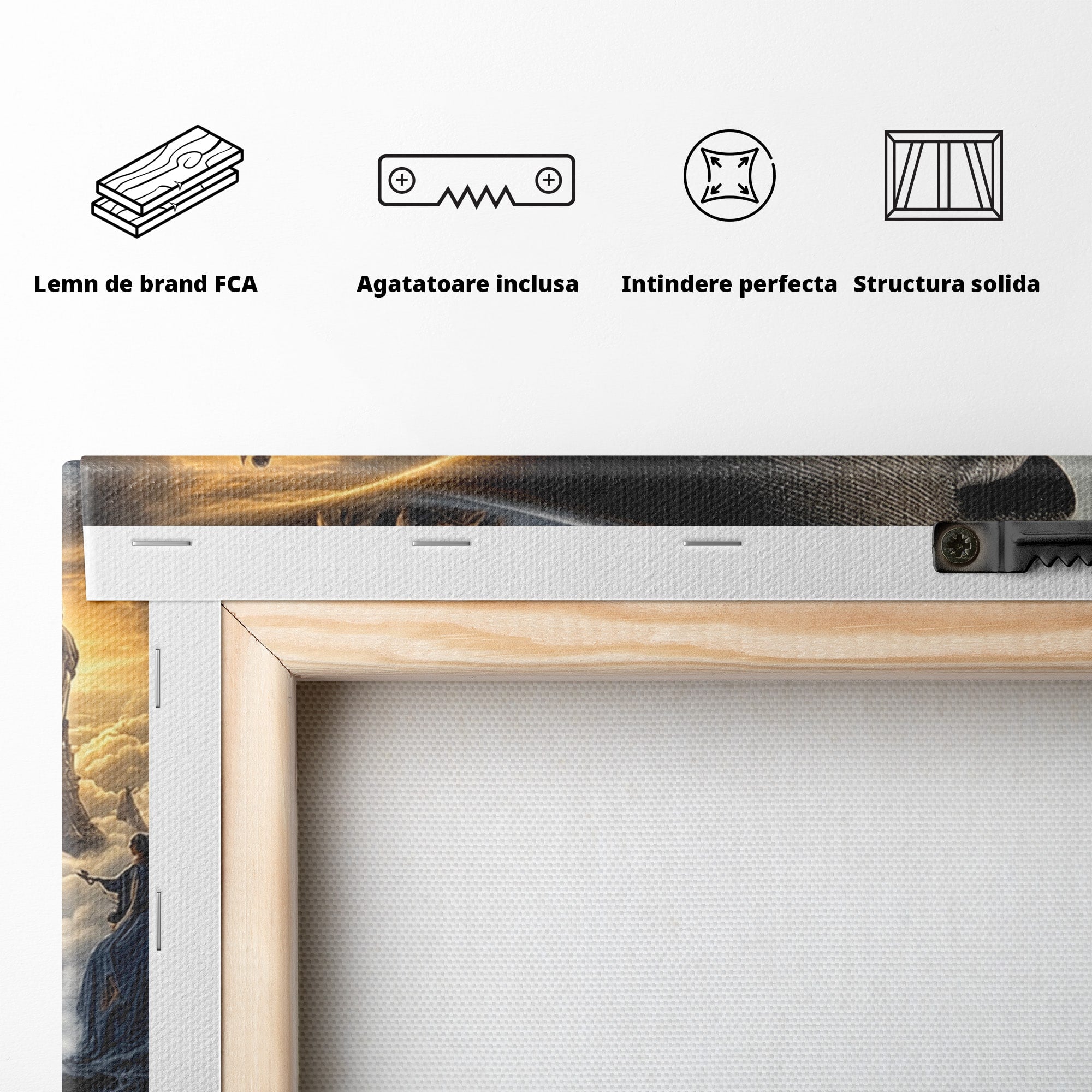 Tablou Canvas Premium LuxCanva® U1009, Vis Parizian, Fantezie, Paris, Peisaj, Living, Mister, Culori Vibrante