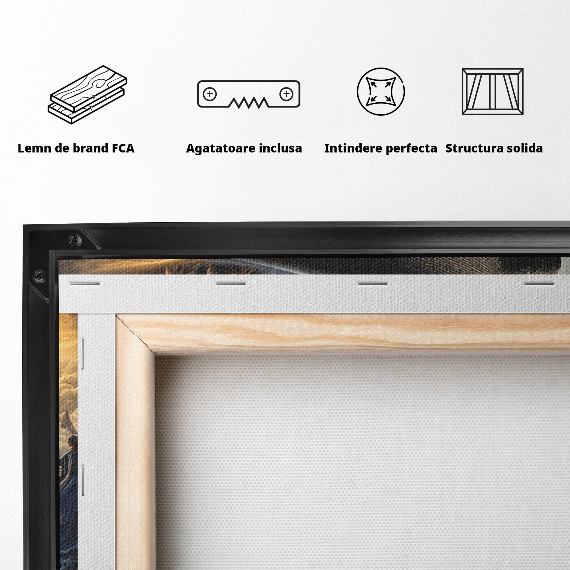 Tablou Canvas Premium LuxCanva® U1009, Vis Parizian, Fantezie, Paris, Peisaj, Living, Mister, Culori Vibrante