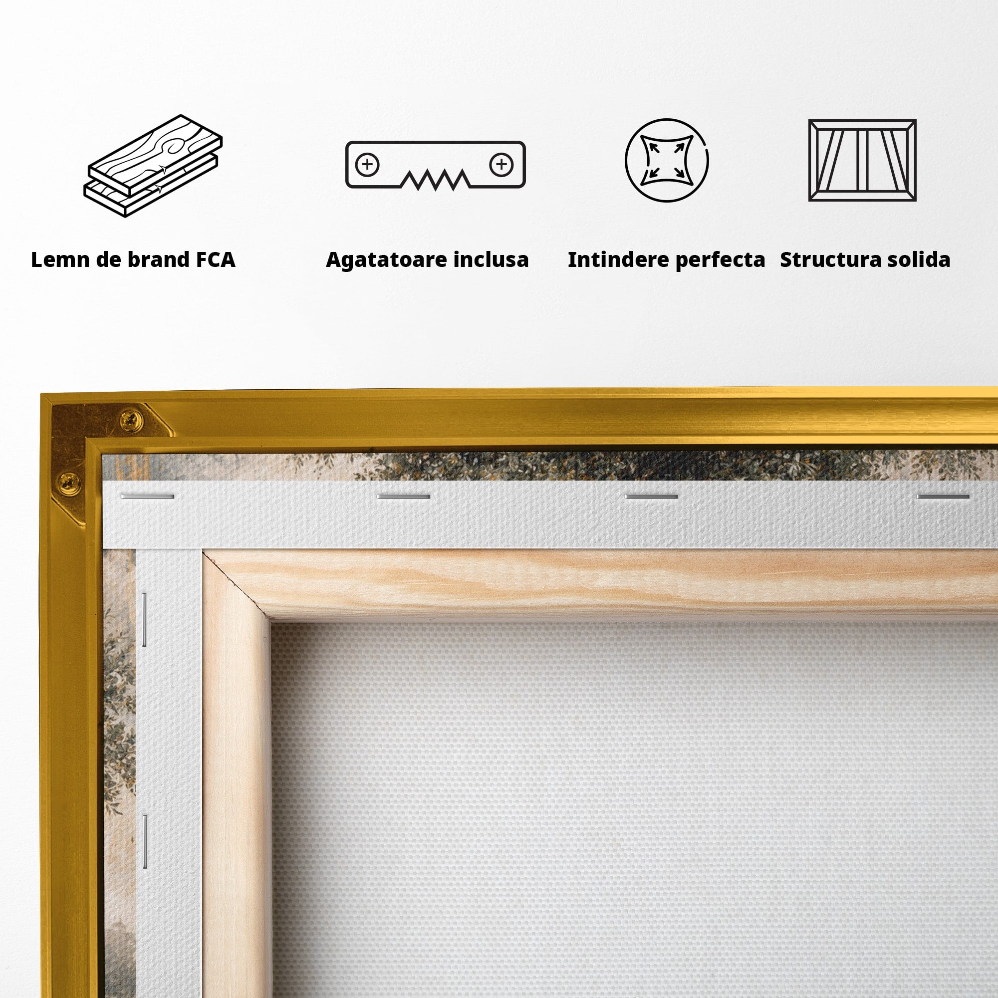 Tablou Canvas Premium LuxCanva® U1010, Imbratisarea Timpului, Batrani, Copac, Iubire, Timp, Natura, Living, Culori Vibrante