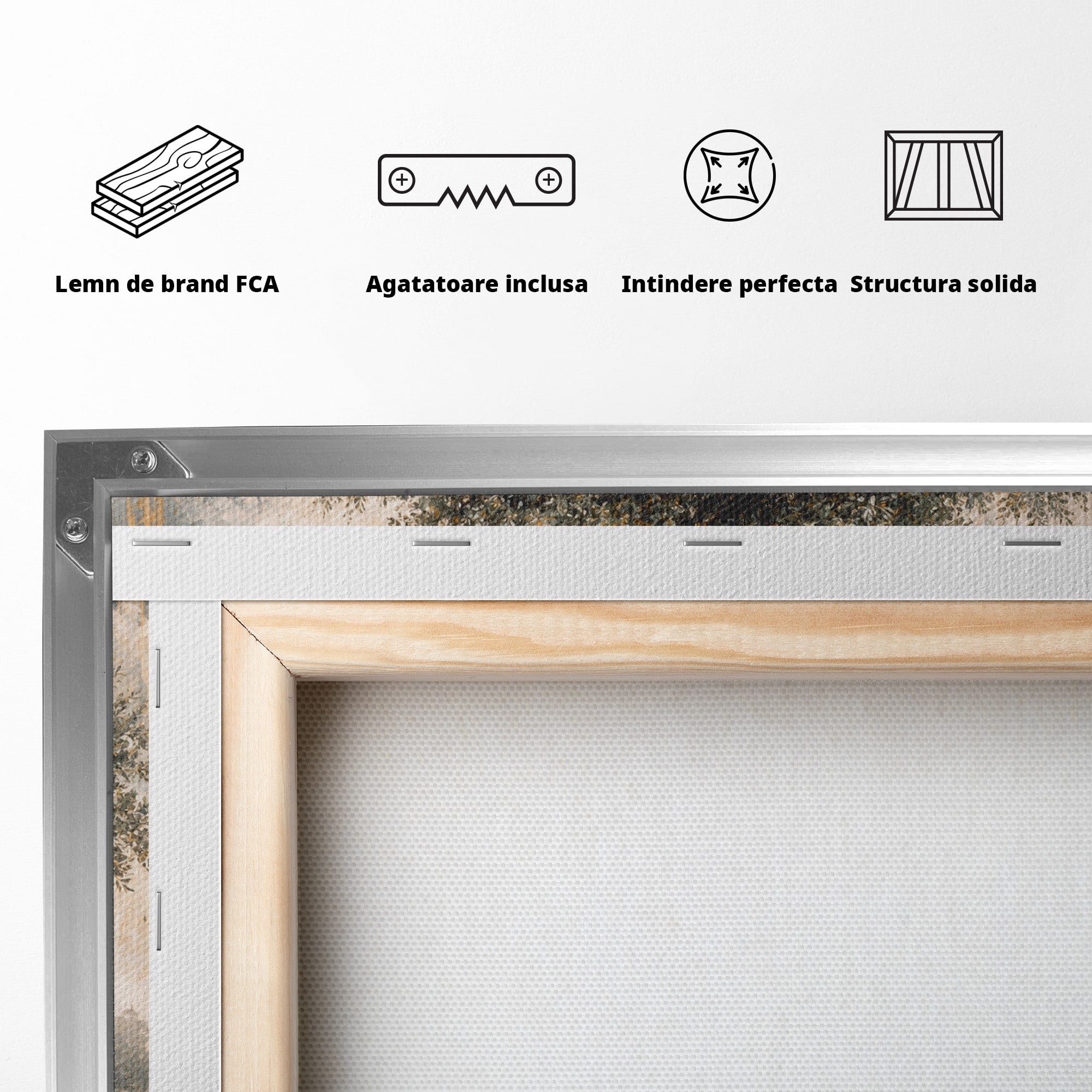 Tablou Canvas Premium LuxCanva® U1010, Imbratisarea Timpului, Batrani, Copac, Iubire, Timp, Natura, Living, Culori Vibrante