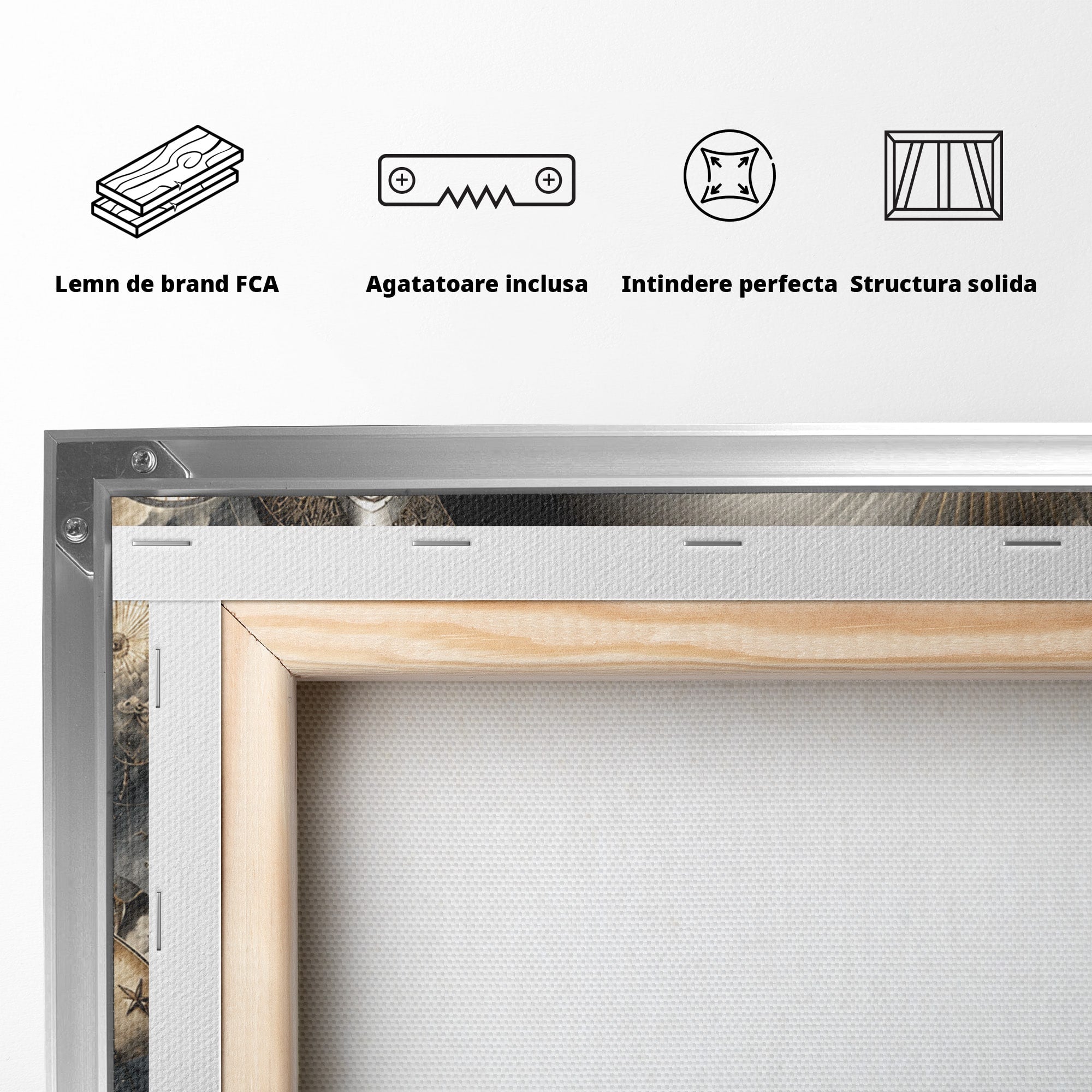 Tablou Canvas Premium LuxCanva® U1012, Ochiul Lunii, Fantezie, Cer, Luna, Ochi, Dormitor, Culori Vibrante