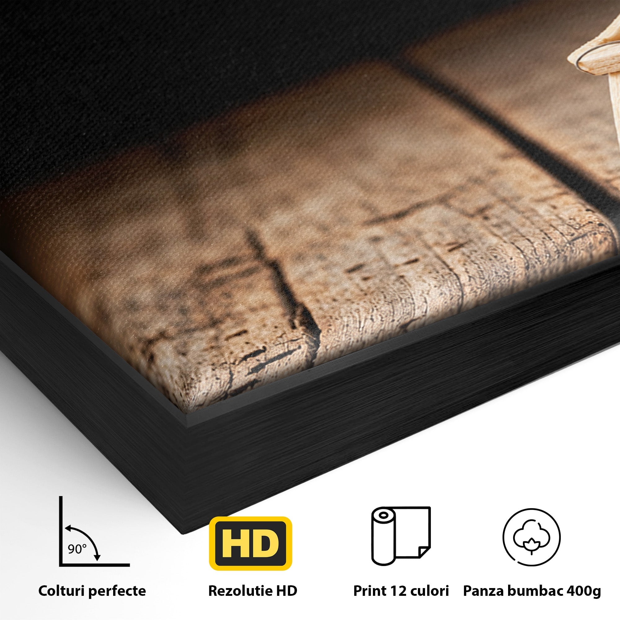 Tablou Canvas Premium LuxCanva® U1016, Chibrit Fumegand Artistic, Fum, Minimalist, Arta Moderna, Chibrit, Birou, Culori Vibrante