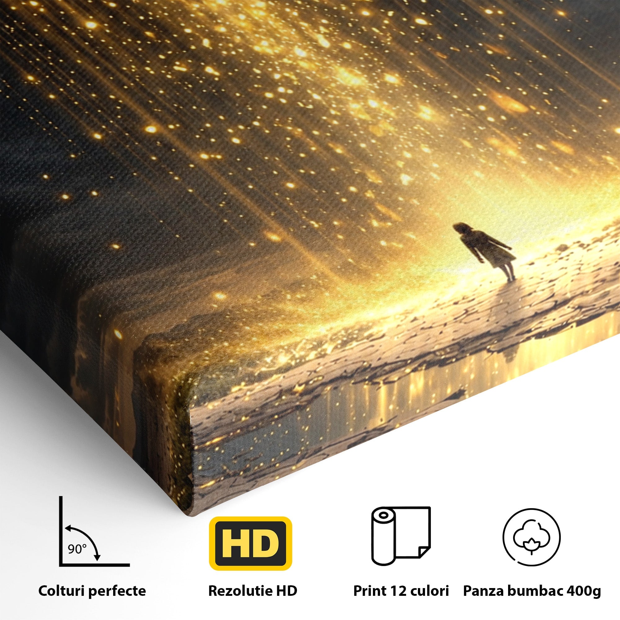 Tablou Canvas Premium LuxCanva® U1017, Cartea Magica, Fantezie, Lumina, Cer, Vis, Carte, Magie,  Living, Culori Vibrante
