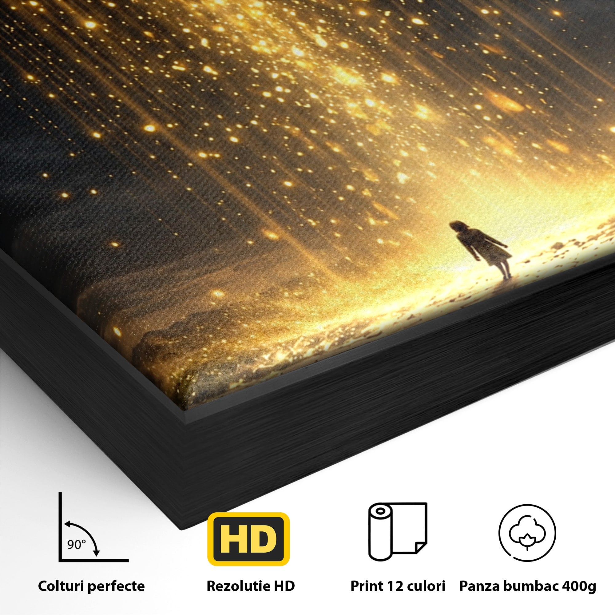 Tablou Canvas Premium LuxCanva® U1017, Cartea Magica, Fantezie, Lumina, Cer, Vis, Carte, Magie,  Living, Culori Vibrante
