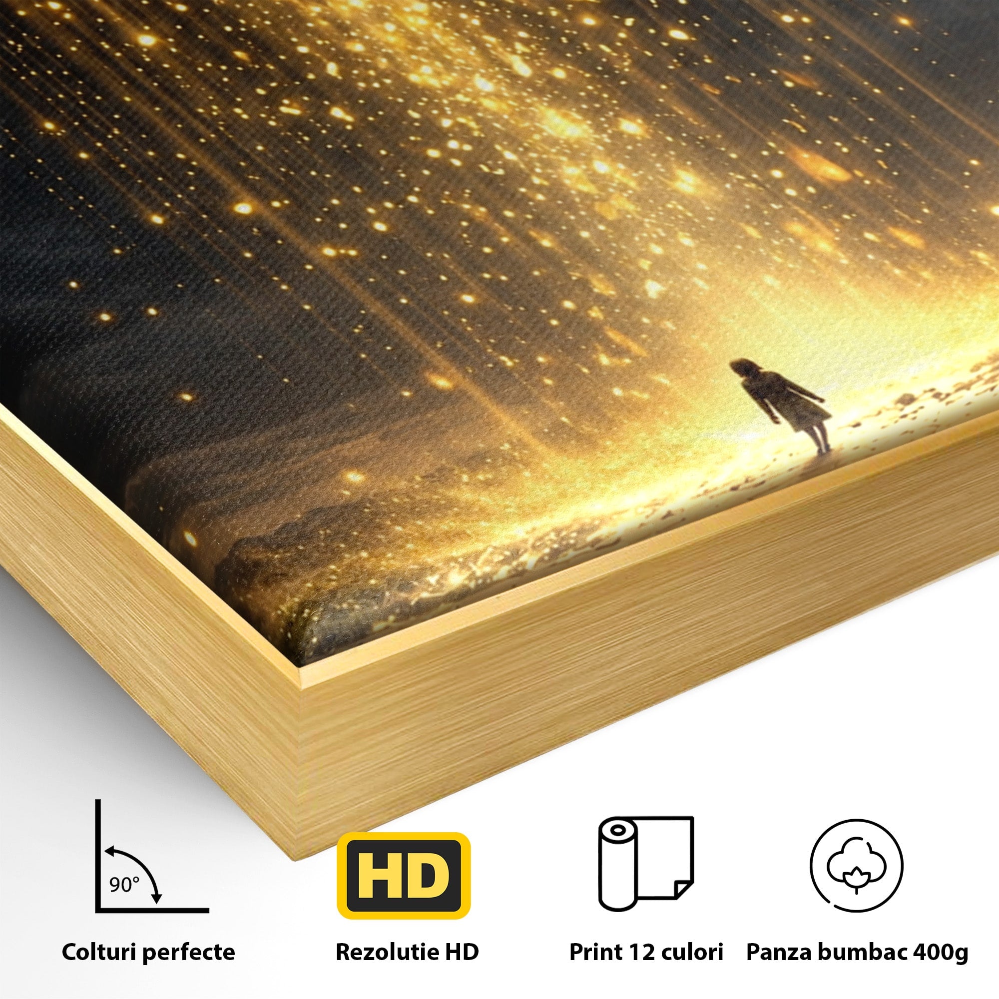 Tablou Canvas Premium LuxCanva® U1017, Cartea Magica, Fantezie, Lumina, Cer, Vis, Carte, Magie,  Living, Culori Vibrante