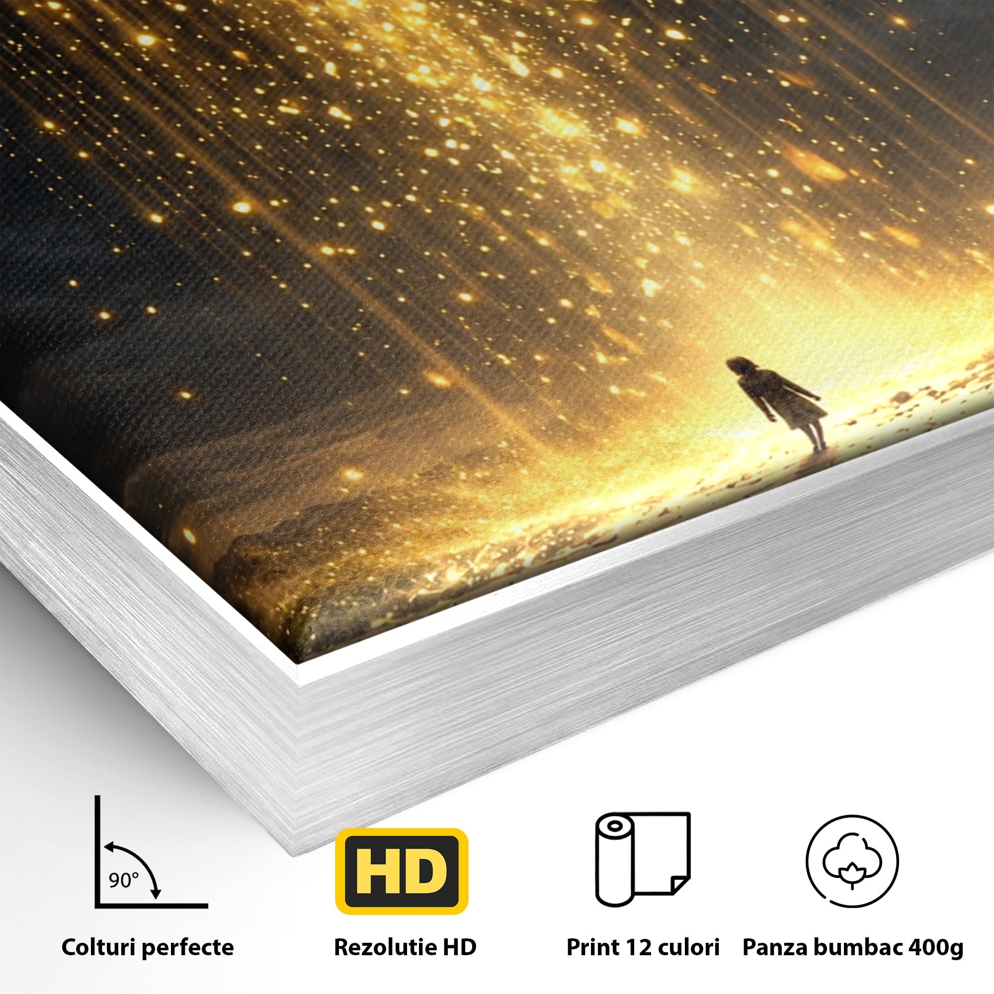 Tablou Canvas Premium LuxCanva® U1017, Cartea Magica, Fantezie, Lumina, Cer, Vis, Carte, Magie,  Living, Culori Vibrante