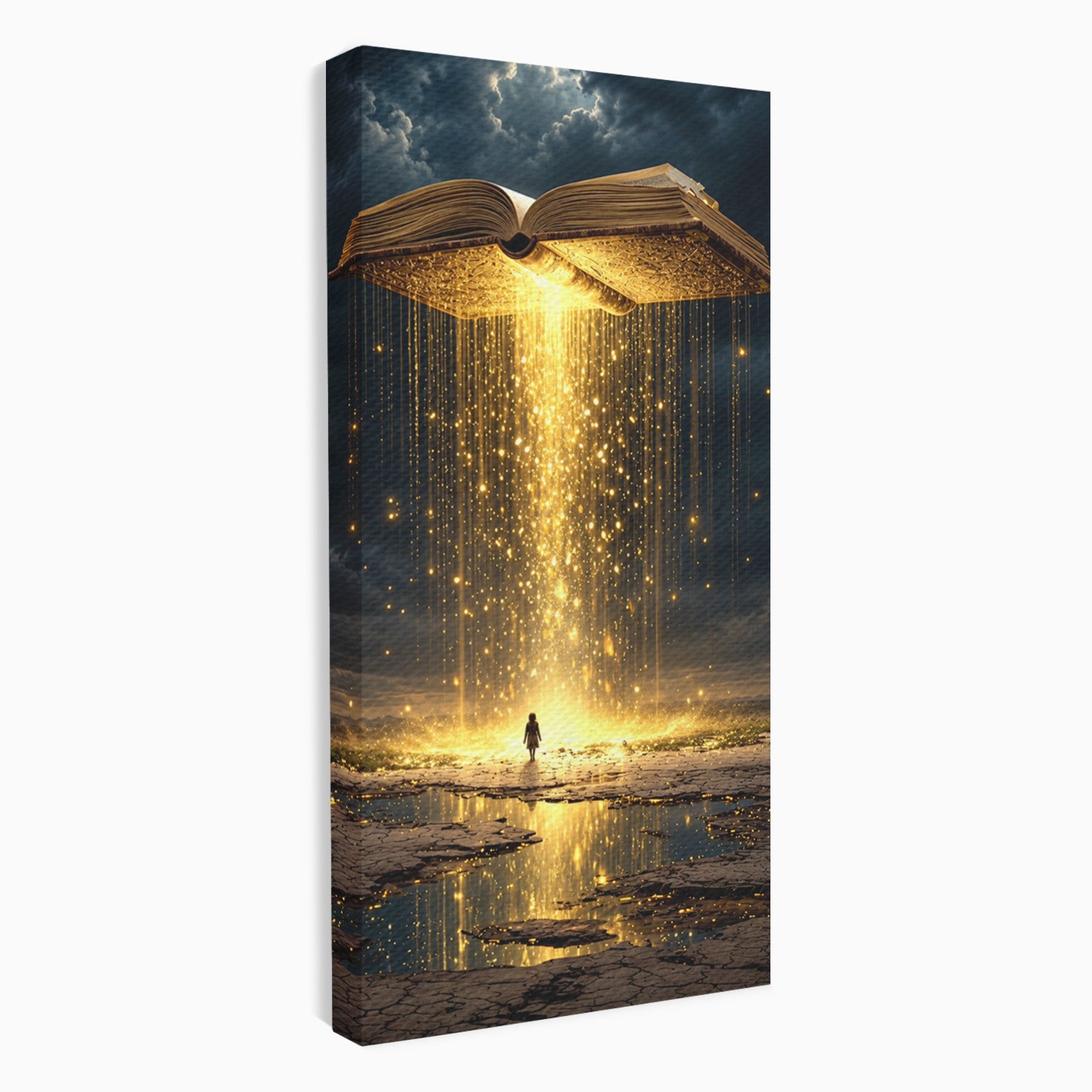 Tablou Canvas Premium LuxCanva® U1017, Cartea Magica, Fantezie, Lumina, Cer, Vis, Carte, Magie,  Living, Culori Vibrante