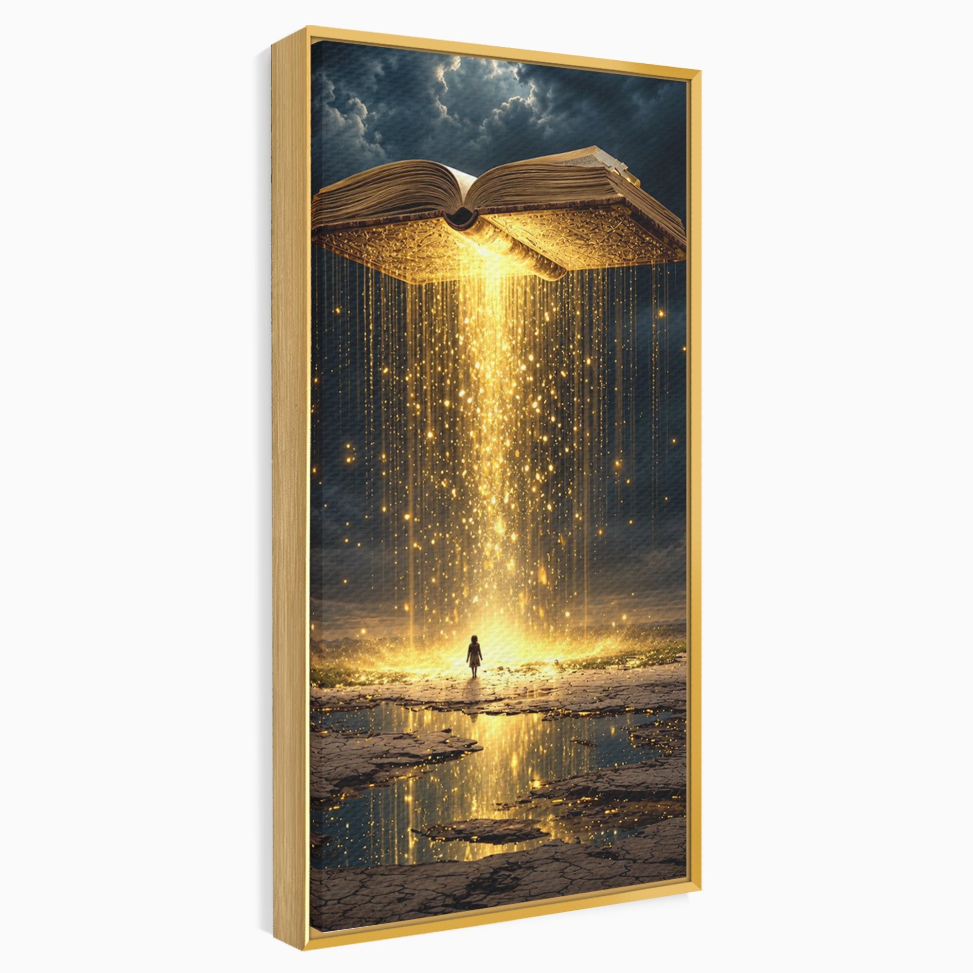 Tablou Canvas Premium LuxCanva® U1017, Cartea Magica, Fantezie, Lumina, Cer, Vis, Carte, Magie,  Living, Culori Vibrante