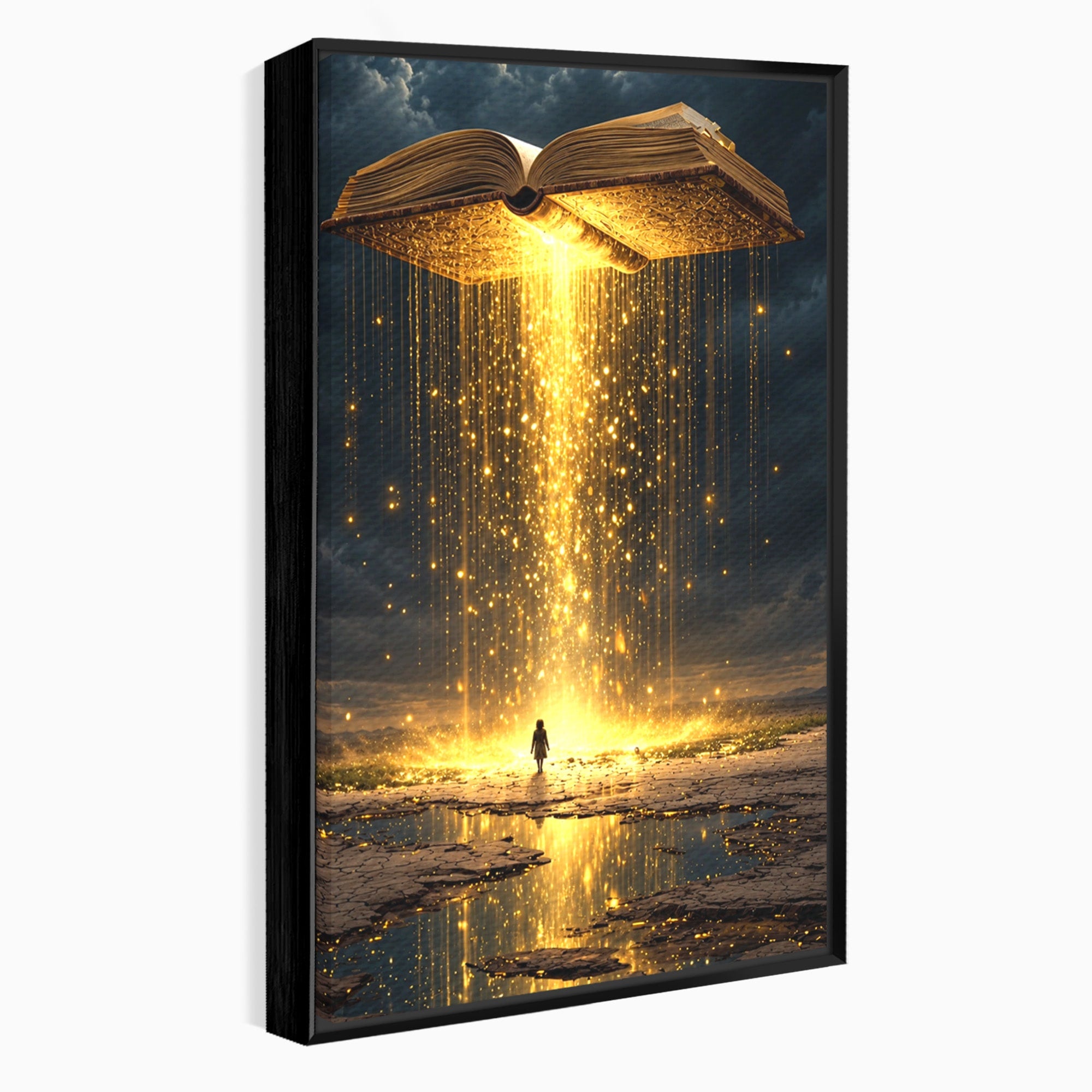Tablou Canvas Premium LuxCanva® U1017, Cartea Magica, Fantezie, Lumina, Cer, Vis, Carte, Magie,  Living, Culori Vibrante