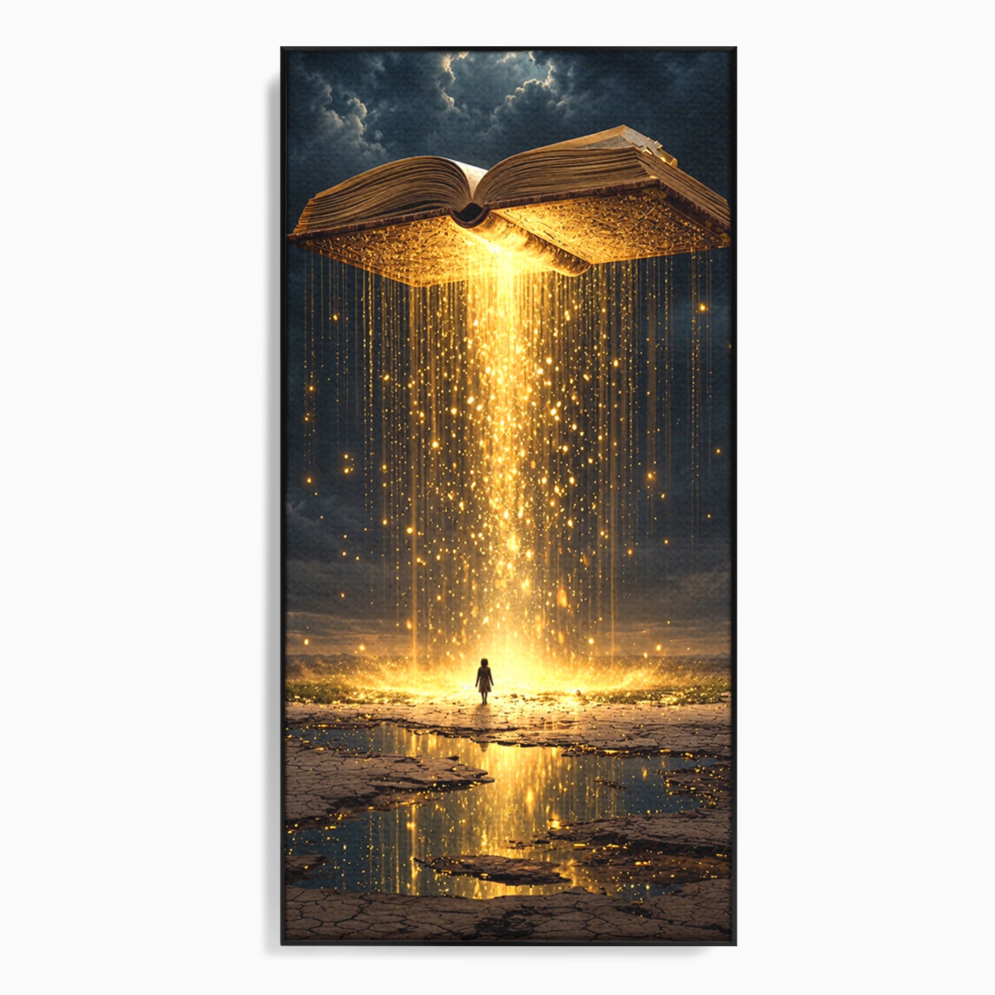 Tablou Canvas Premium LuxCanva® U1017, Cartea Magica, Fantezie, Lumina, Cer, Vis, Carte, Magie,  Living, Culori Vibrante
