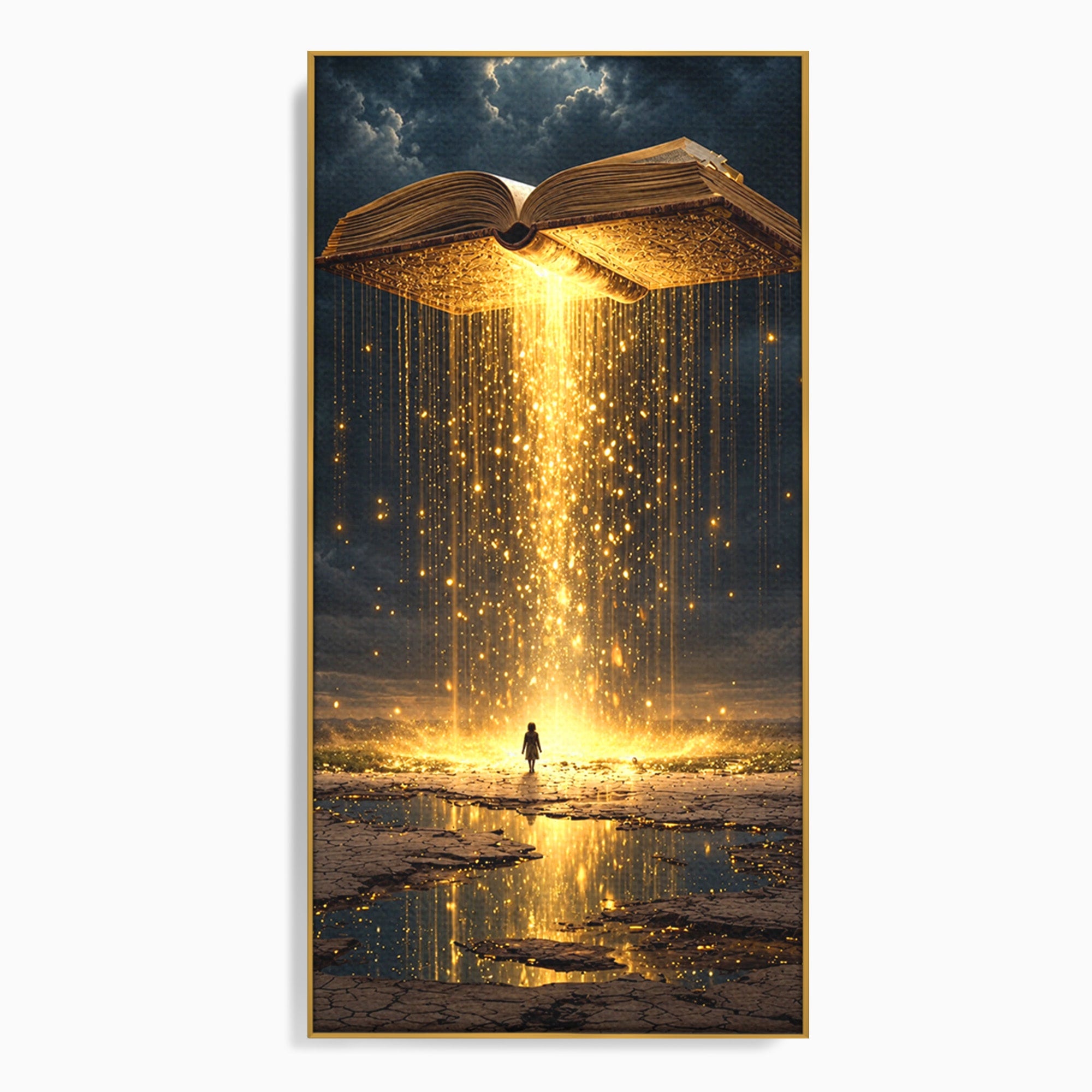 Tablou Canvas Premium LuxCanva® U1017, Cartea Magica, Fantezie, Lumina, Cer, Vis, Carte, Magie,  Living, Culori Vibrante
