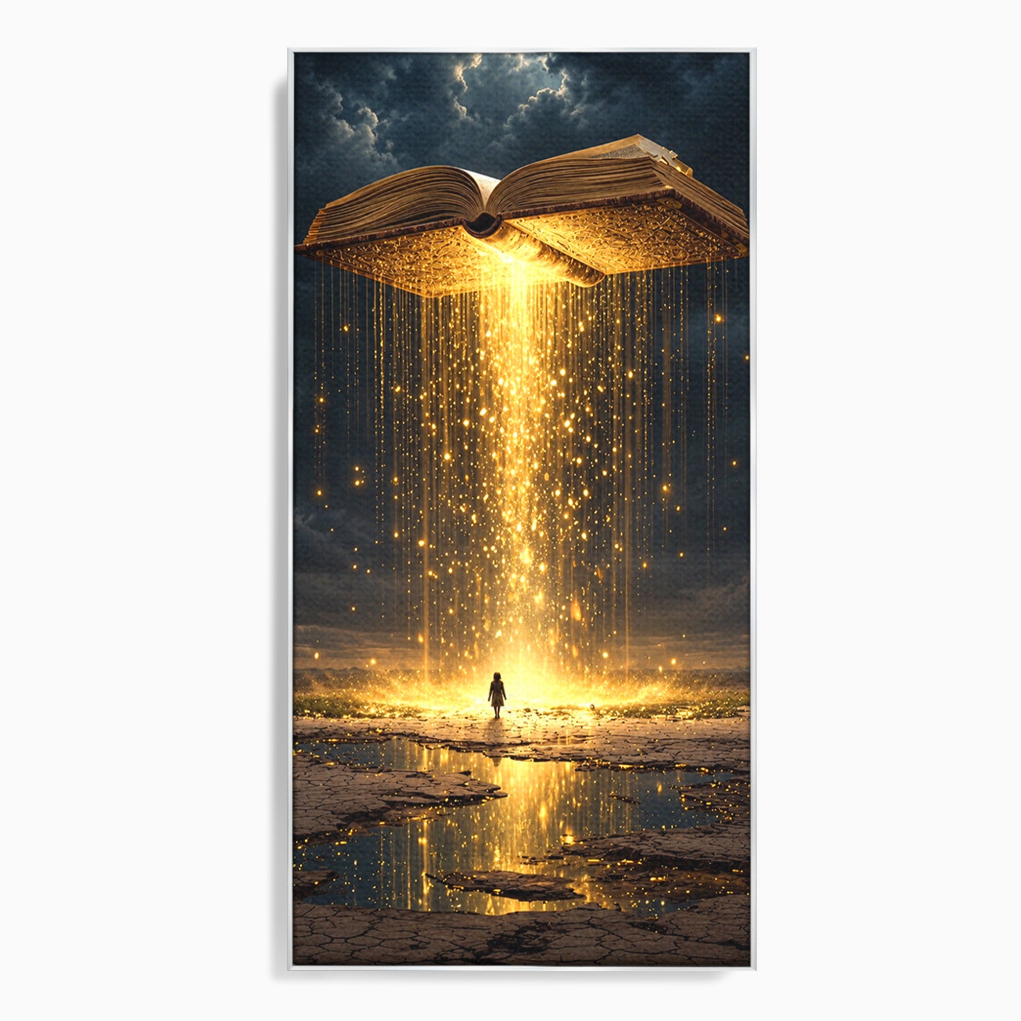 Tablou Canvas Premium LuxCanva® U1017, Cartea Magica, Fantezie, Lumina, Cer, Vis, Carte, Magie,  Living, Culori Vibrante