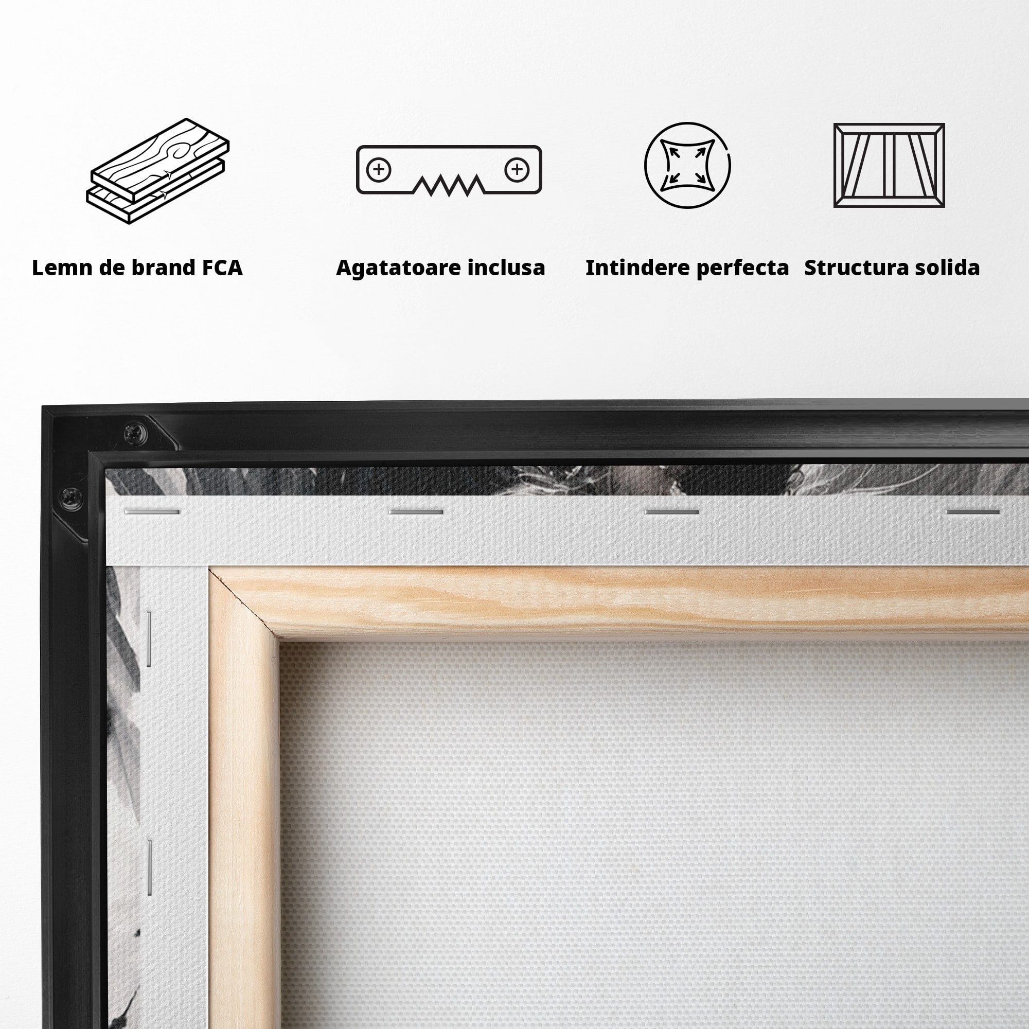 Tablou Canvas Premium LuxCanva® U1019, Ingerii Contrastului, Arta Digitala, Ingeri, Dormitor, Living, Culori Vibrante