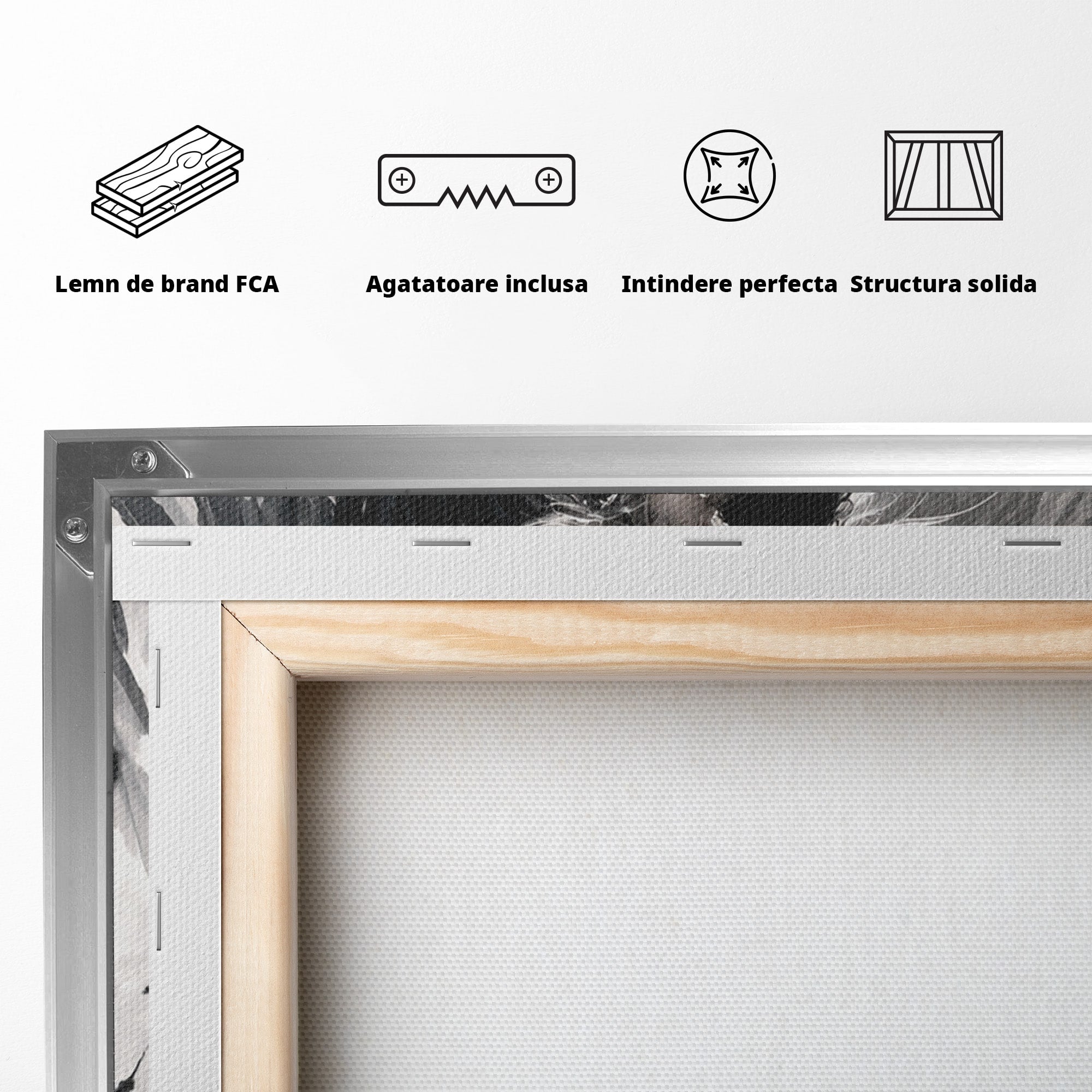 Tablou Canvas Premium LuxCanva® U1019, Ingerii Contrastului, Arta Digitala, Ingeri, Dormitor, Living, Culori Vibrante