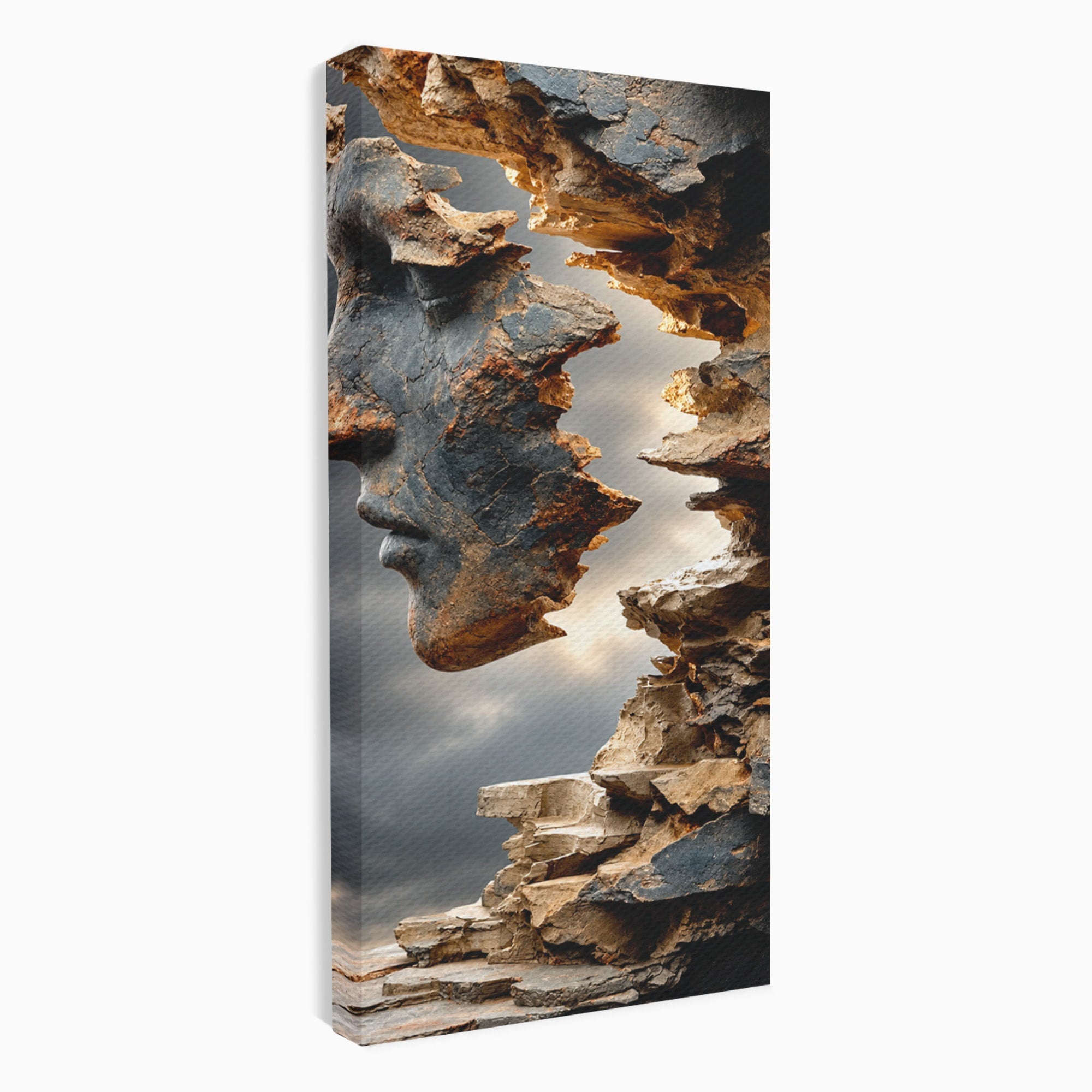 Tablou Canvas Premium LuxCanva® U1023, Chip De Piatra, Abstract, Arta, Chip, Birou, Culori Vibrante