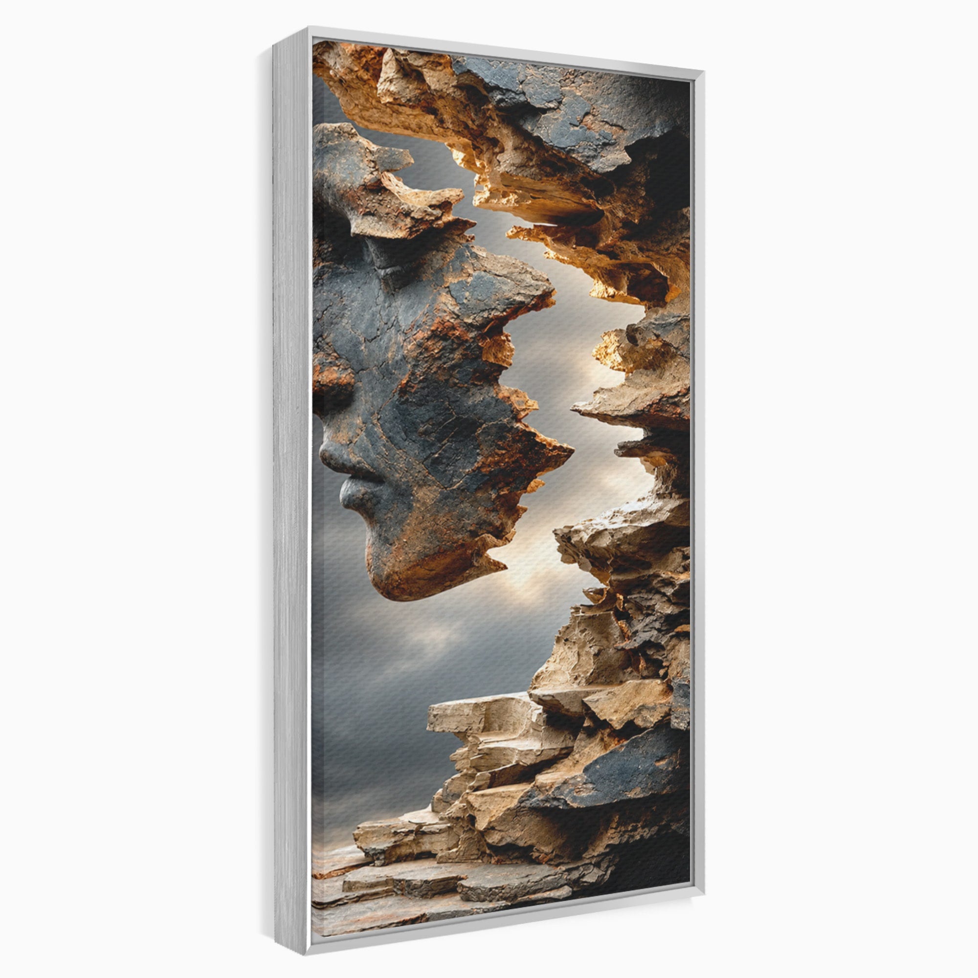 Tablou Canvas Premium LuxCanva® U1023, Chip De Piatra, Abstract, Arta, Chip, Birou, Culori Vibrante